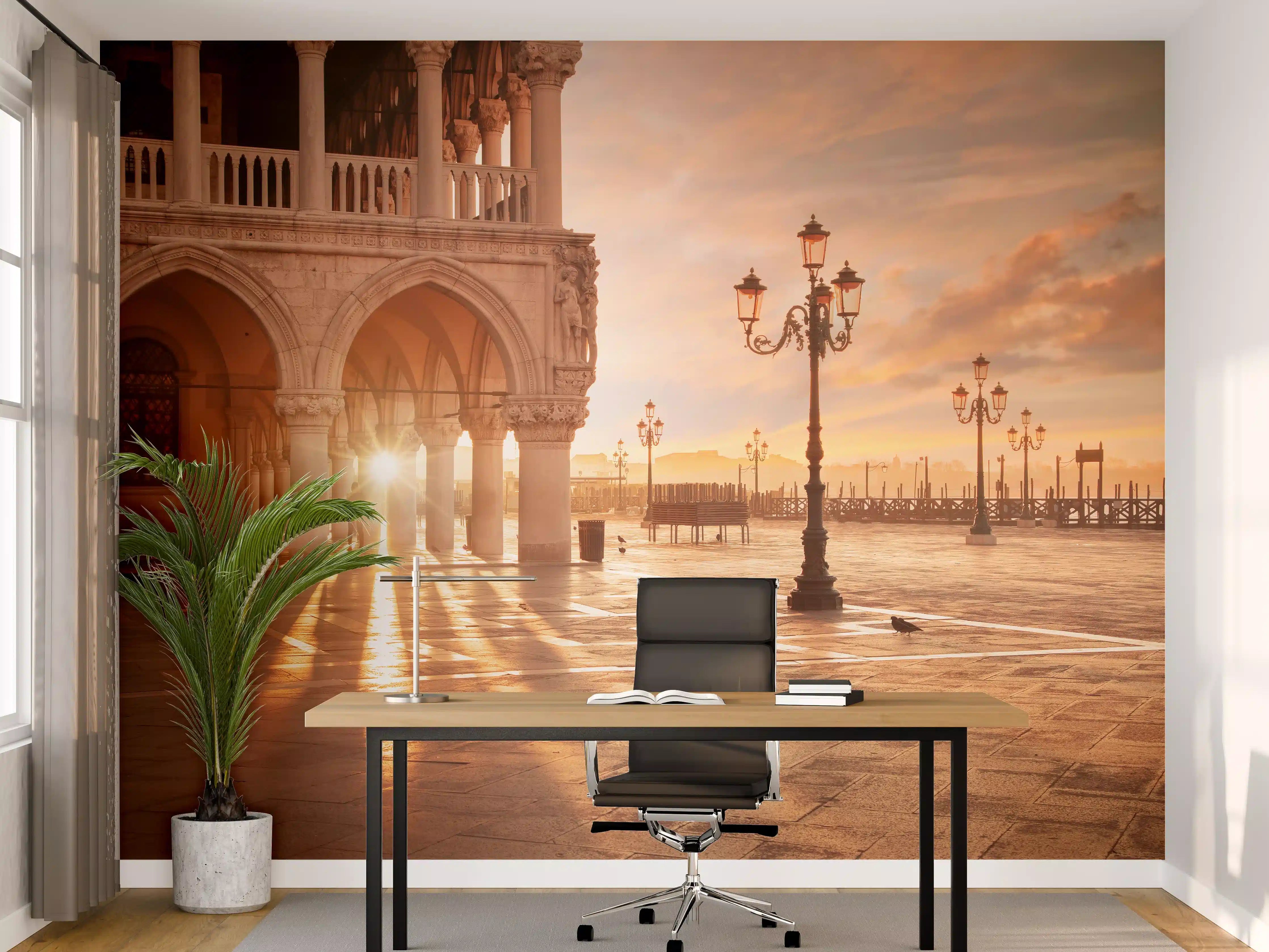 Büro Wandgestaltung - San Marco bei Abendsonne in Venedig