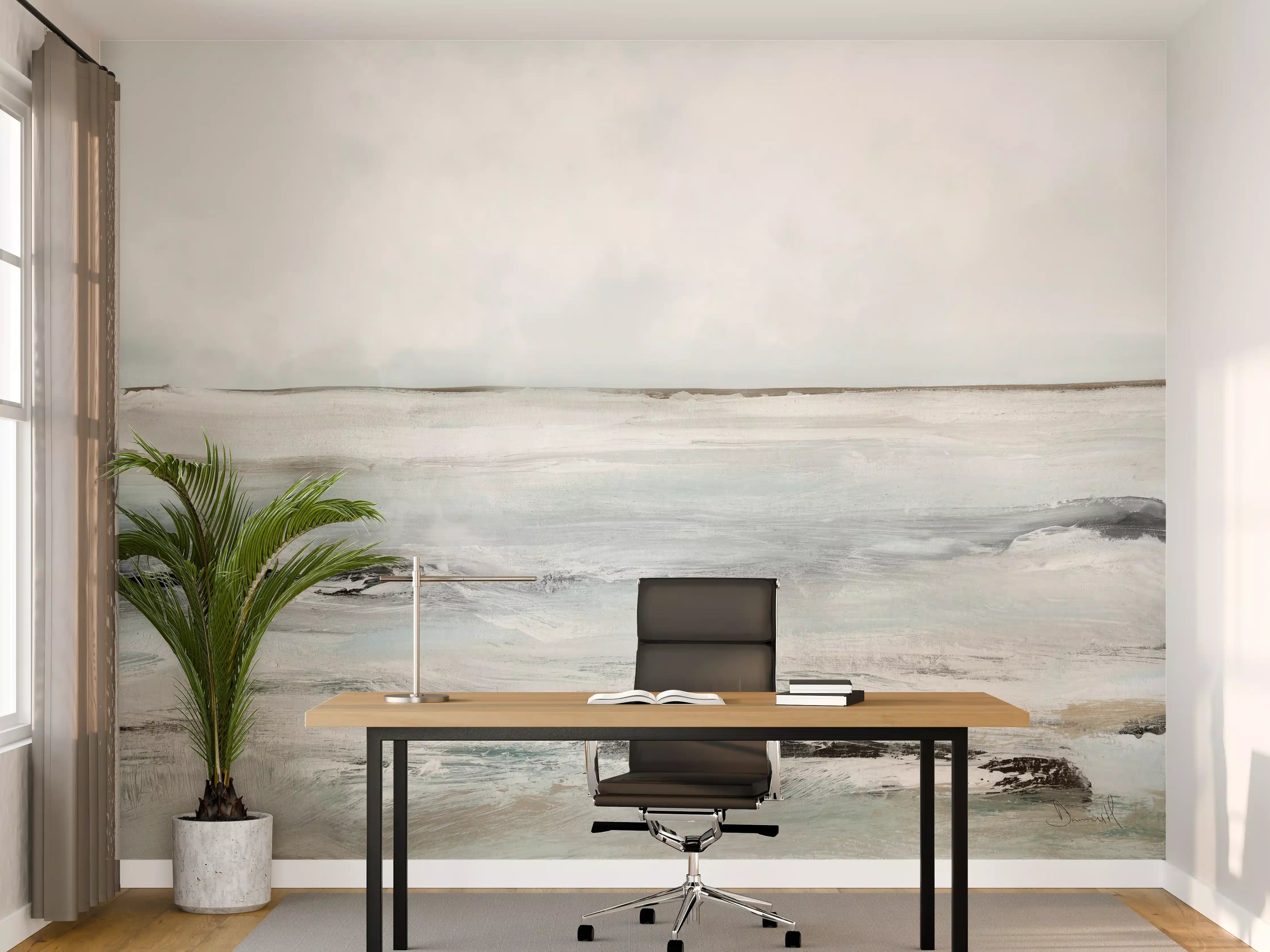 Büro Wandgestaltung - Sandige Landschaft - Gemälde