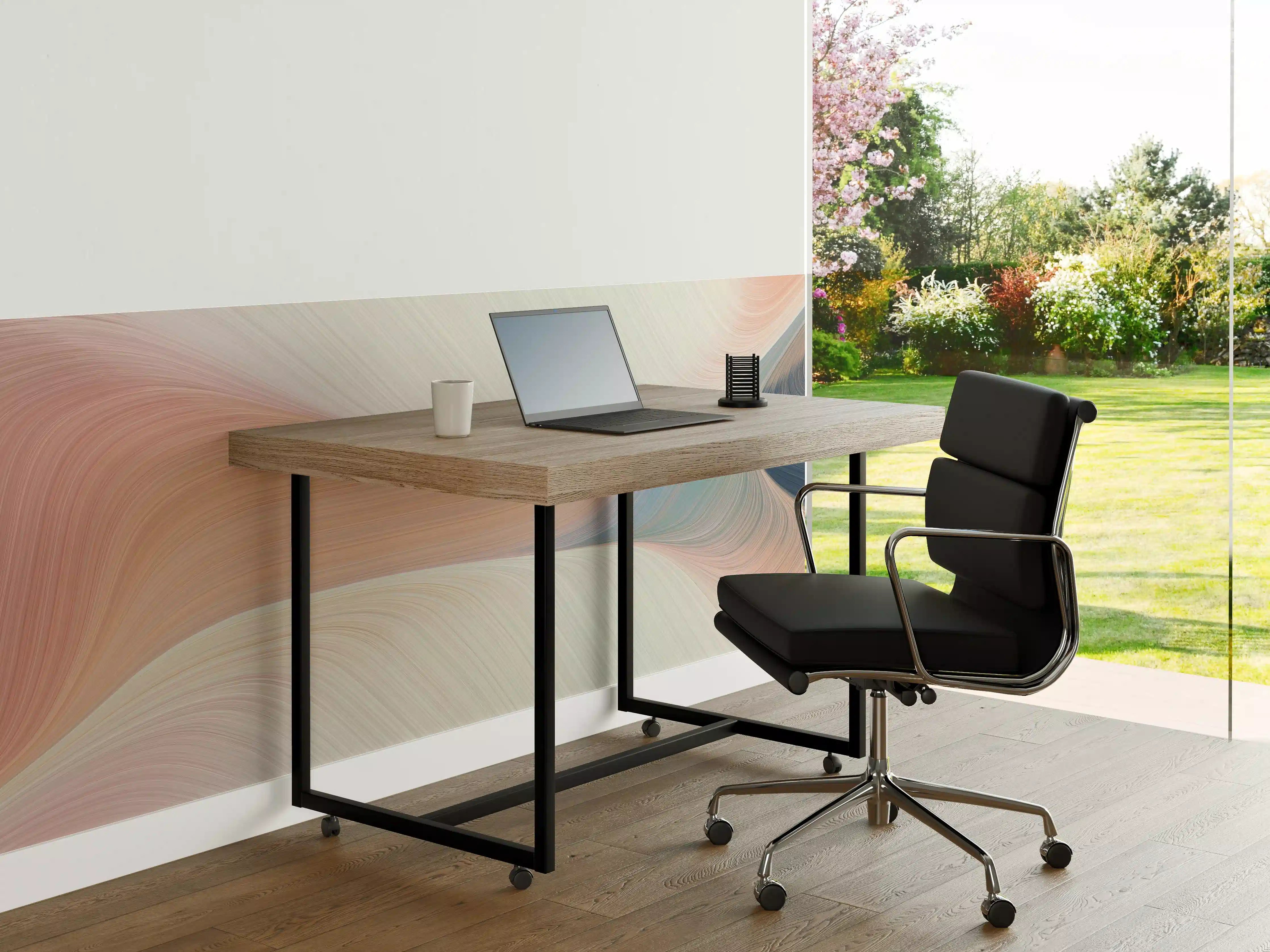 Büro Wandgestaltung - Sanfte Farbverläufe in Pastellnuancen