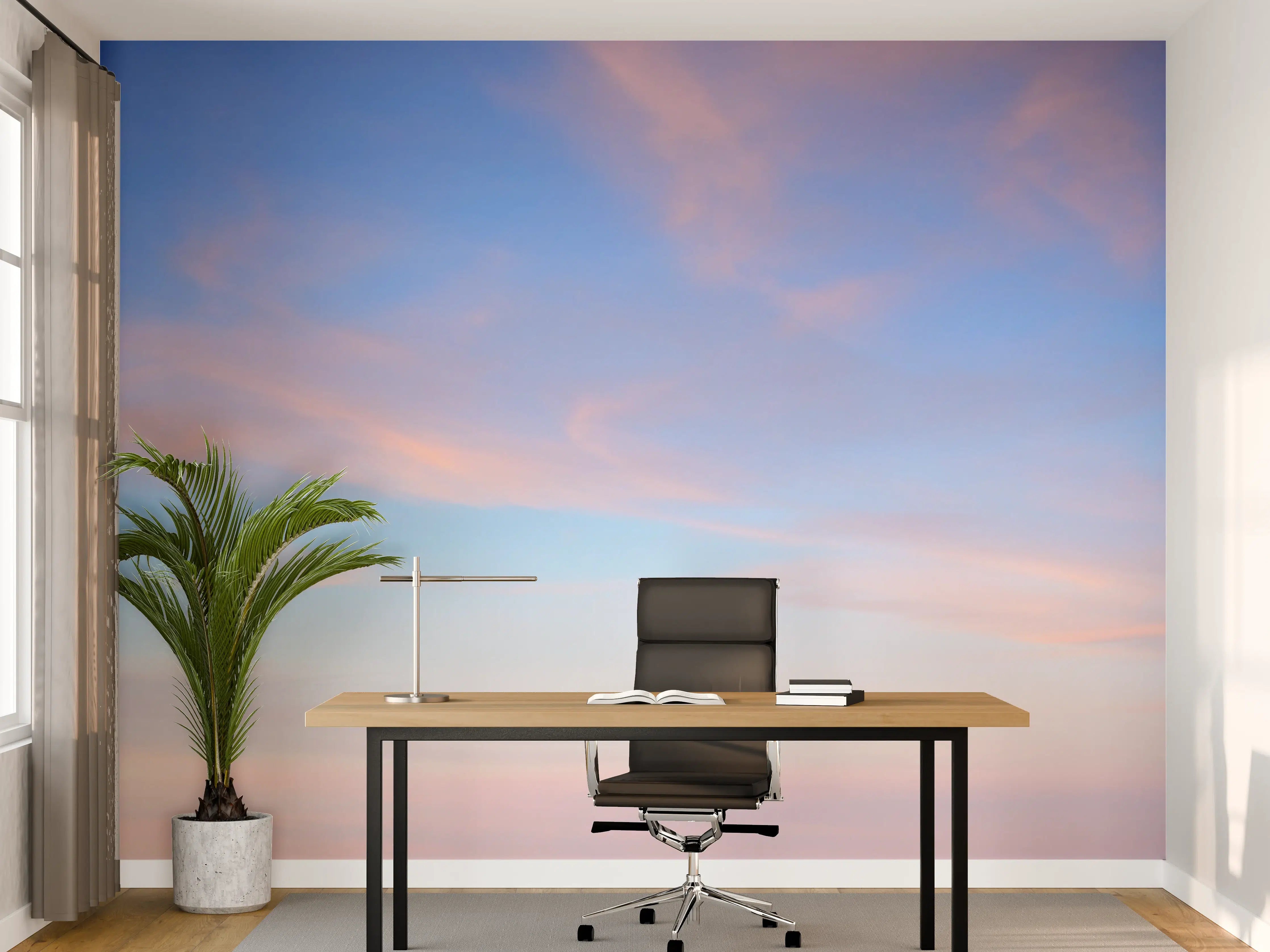 Büro Wandgestaltung - Sanfter Himmel bei Sonnenuntergang