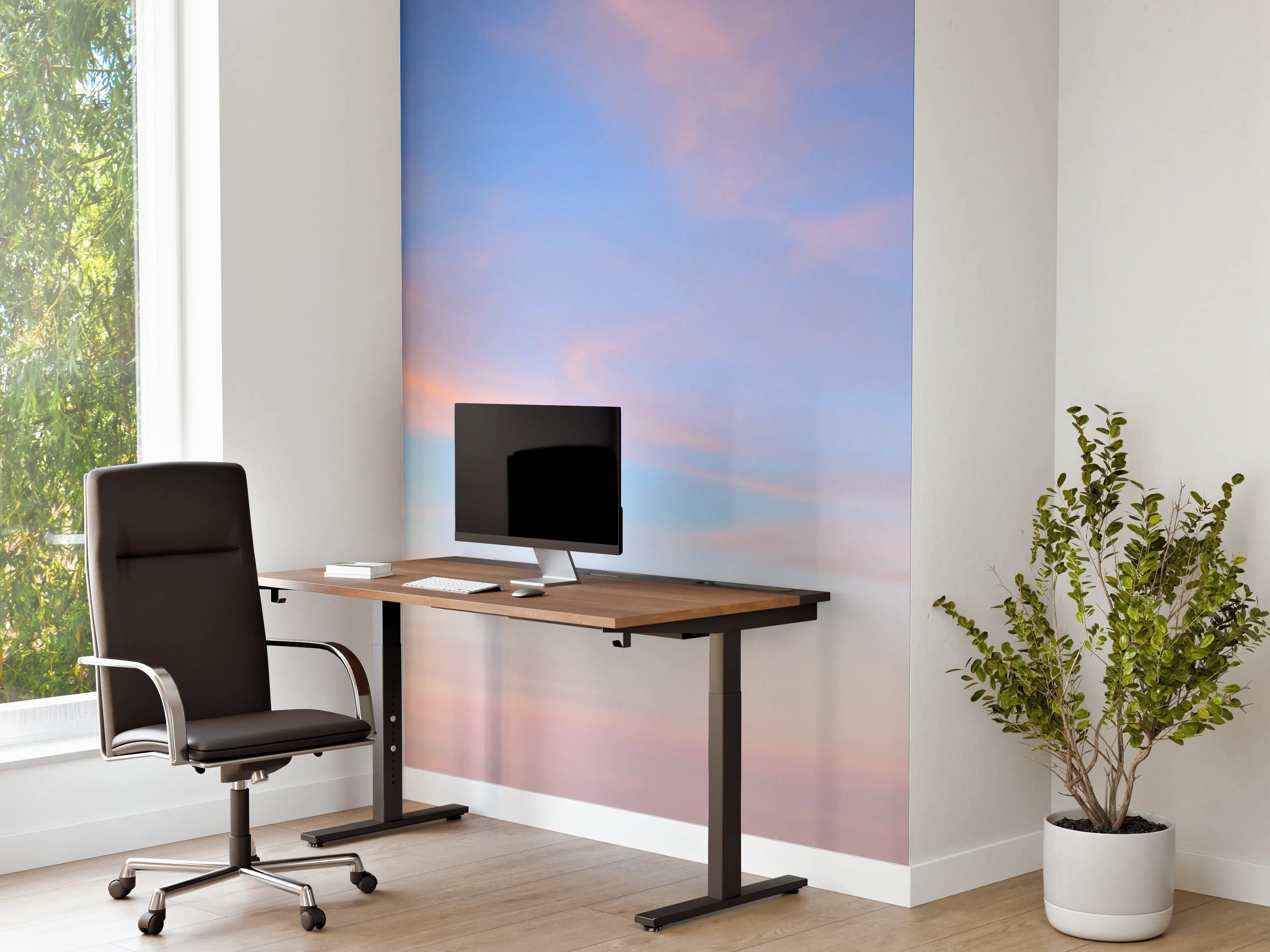 Büro Wandgestaltung - Sanfter Himmel bei Sonnenuntergang