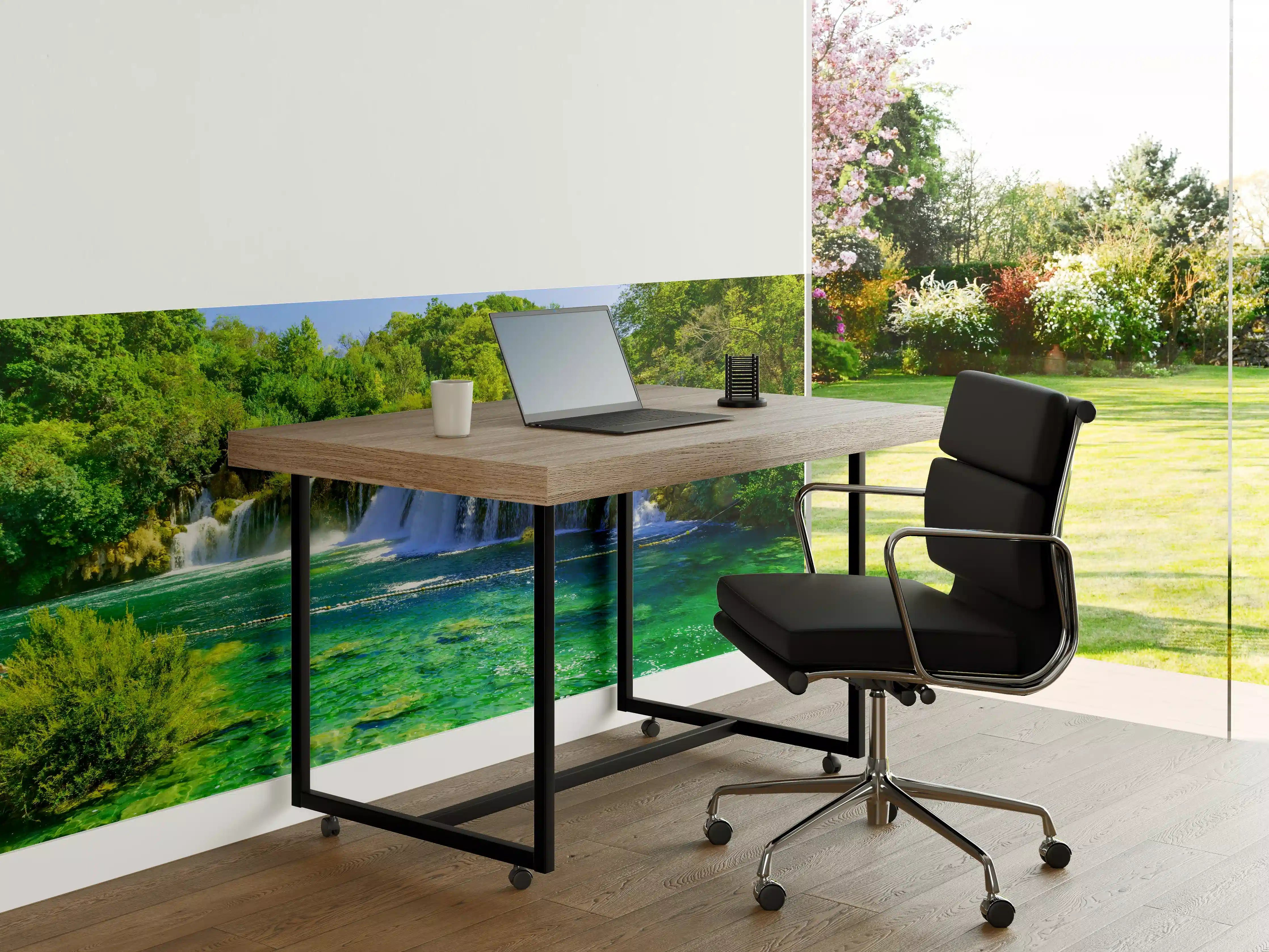 Büro Wandgestaltung - Satte grüne Wasserfälle - Kroatien