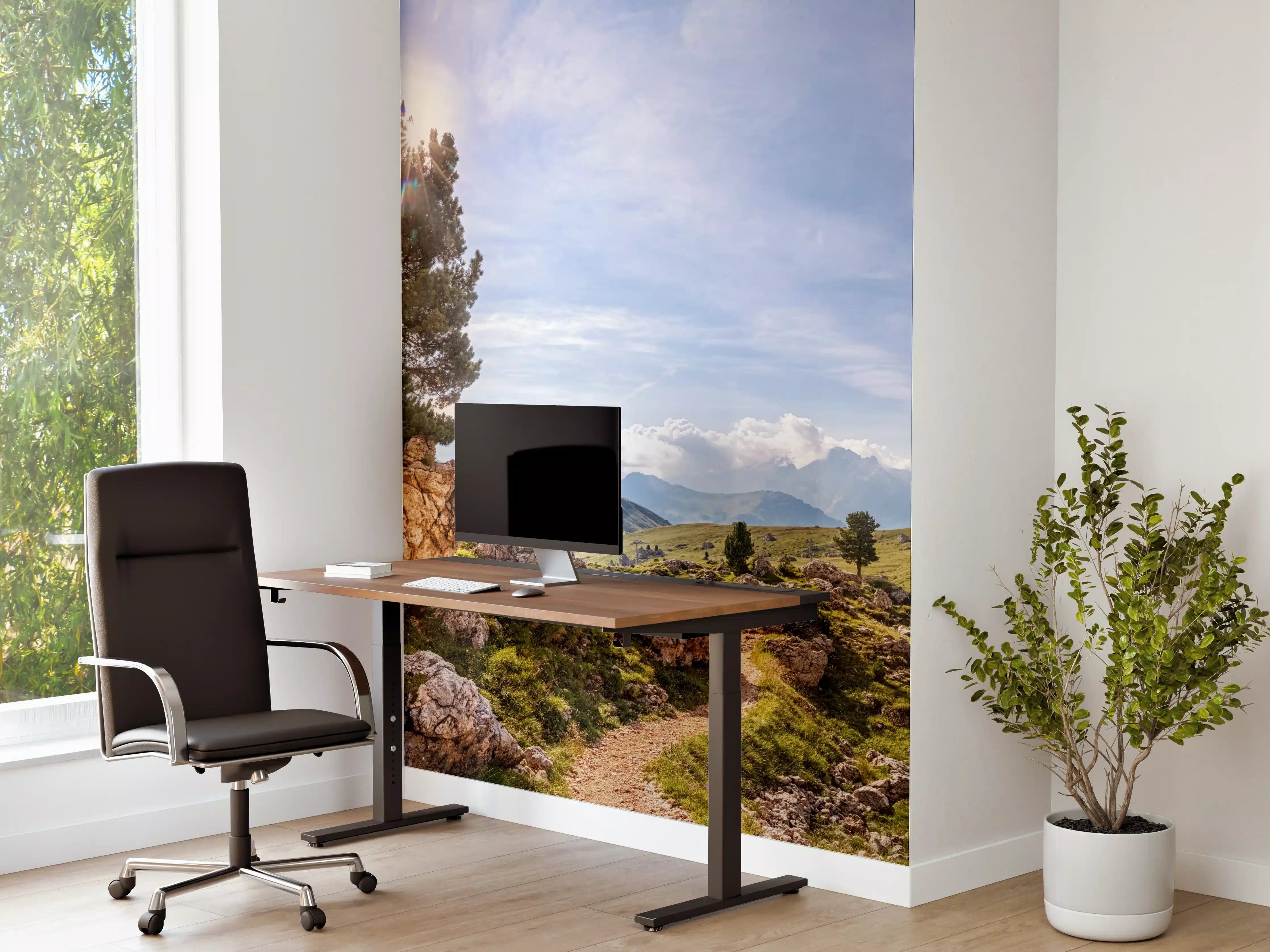 Büro Wandgestaltung - Schmaler Weg um den Langkofel