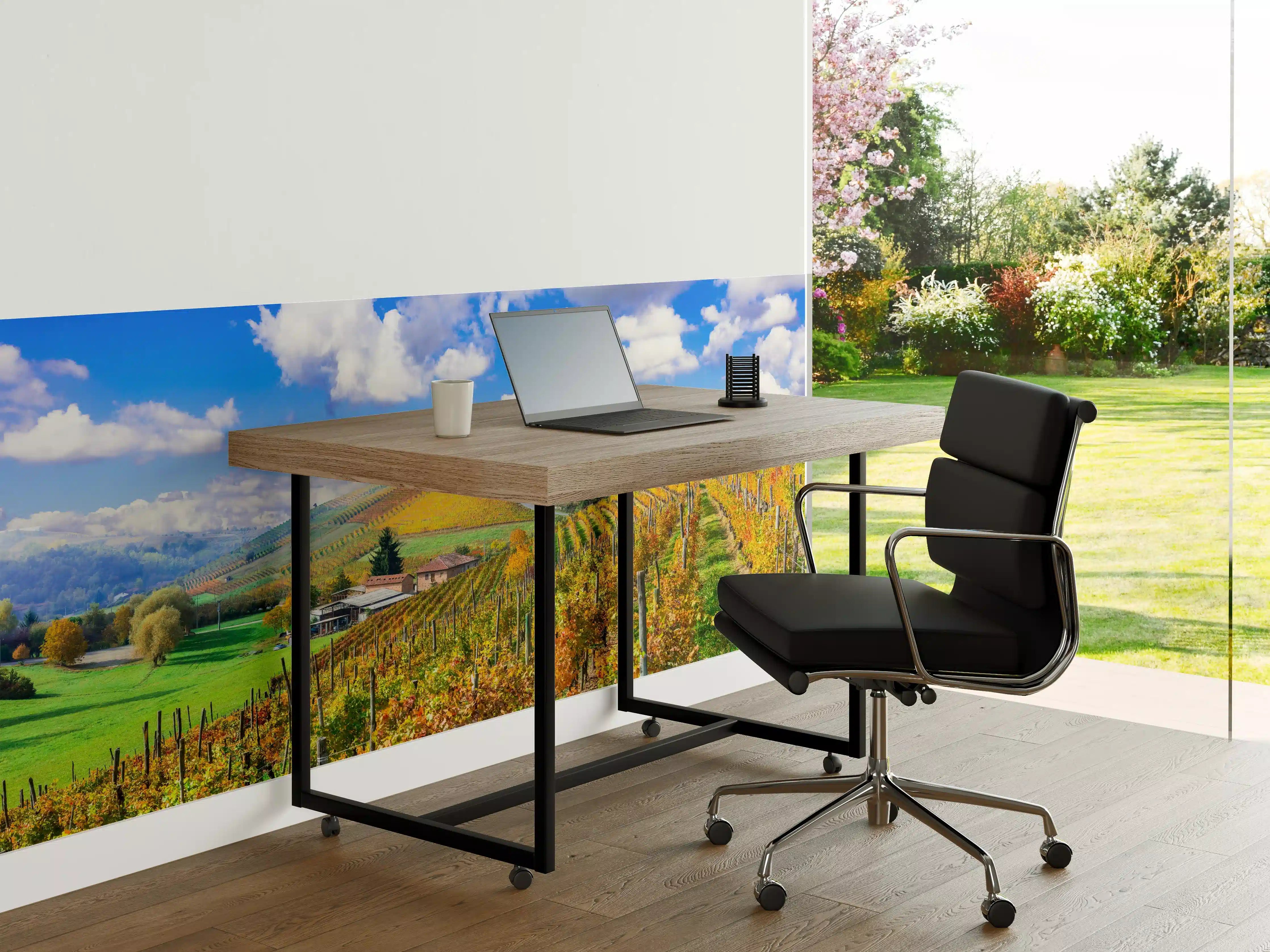 Büro Wandgestaltung - Schöne Herbstlandschaft mit Weinbergen - Toskana