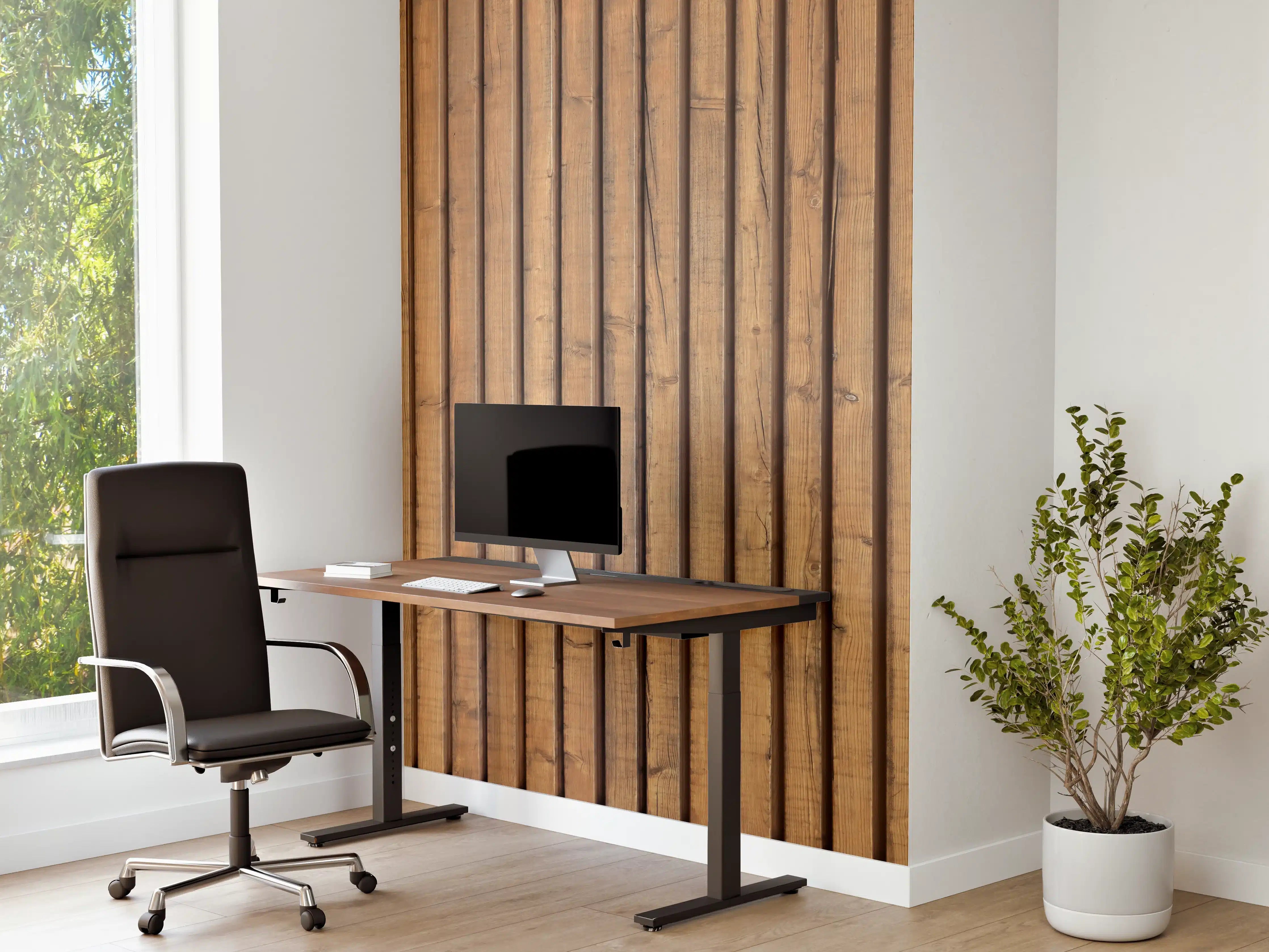Büro Wandgestaltung - Schöne Holzwand
