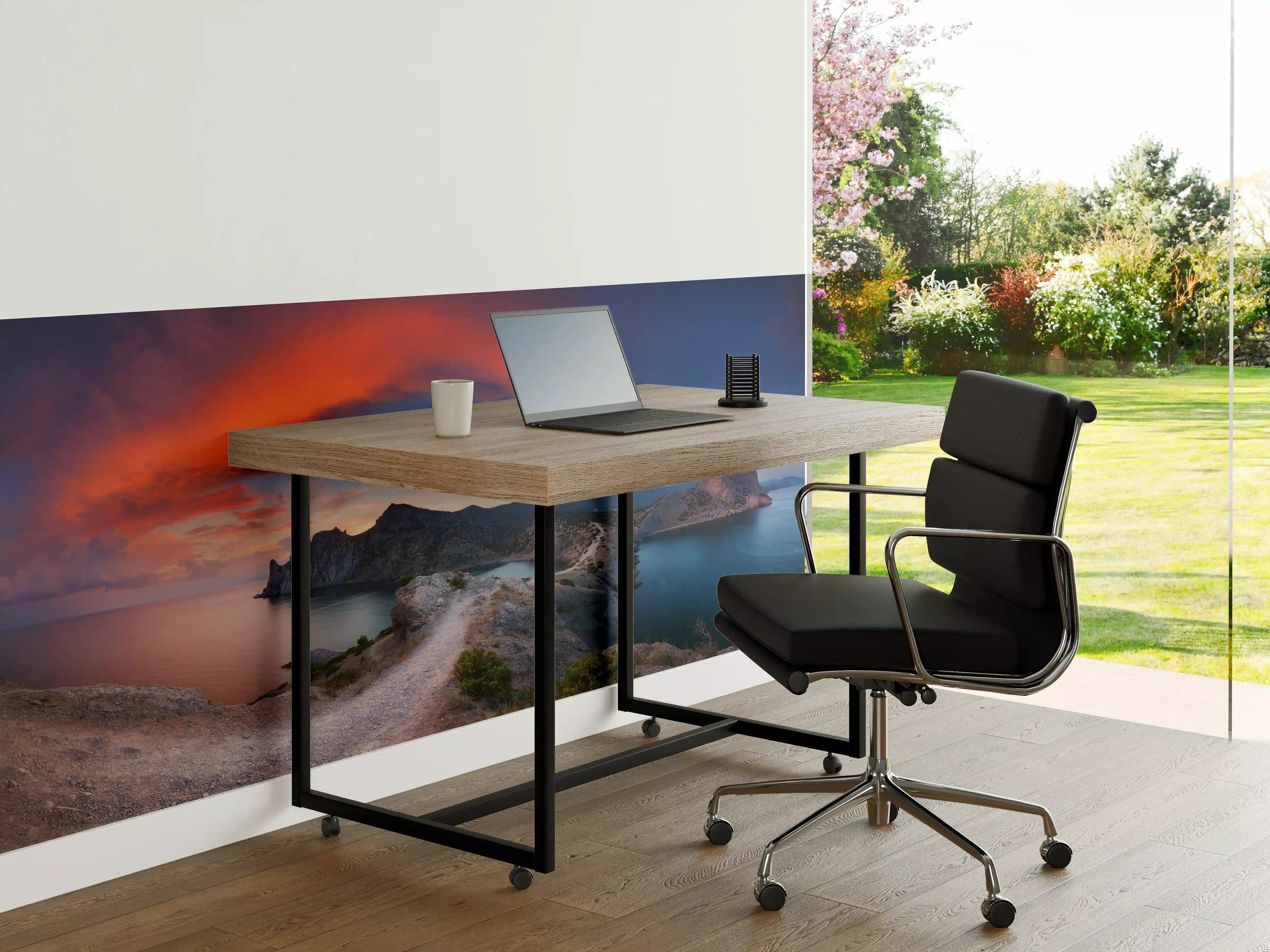Büro Wandgestaltung - Schöne Panoramalandschaft mit Bergen