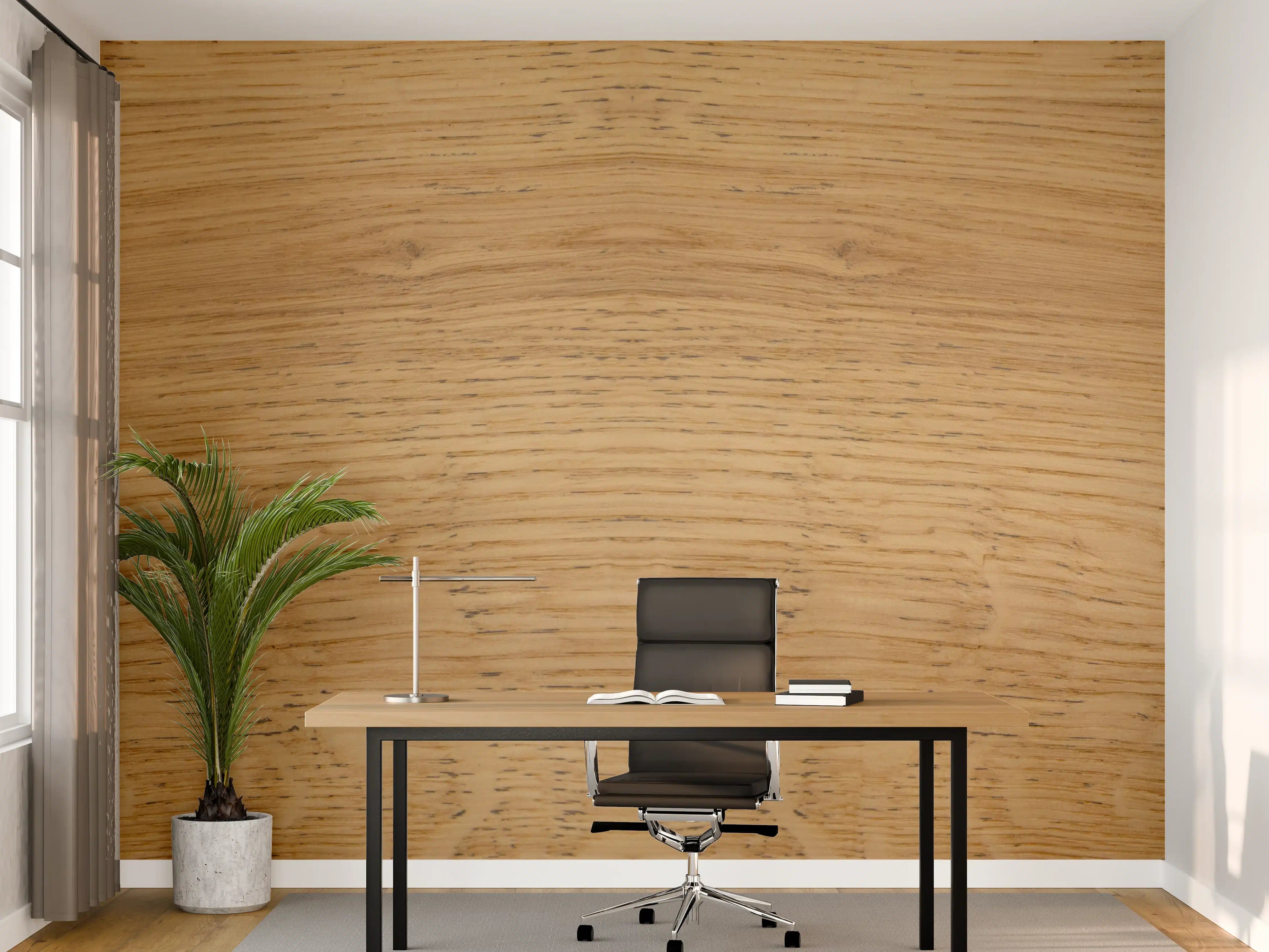 Büro Wandgestaltung - Schöne helle Holzplatte