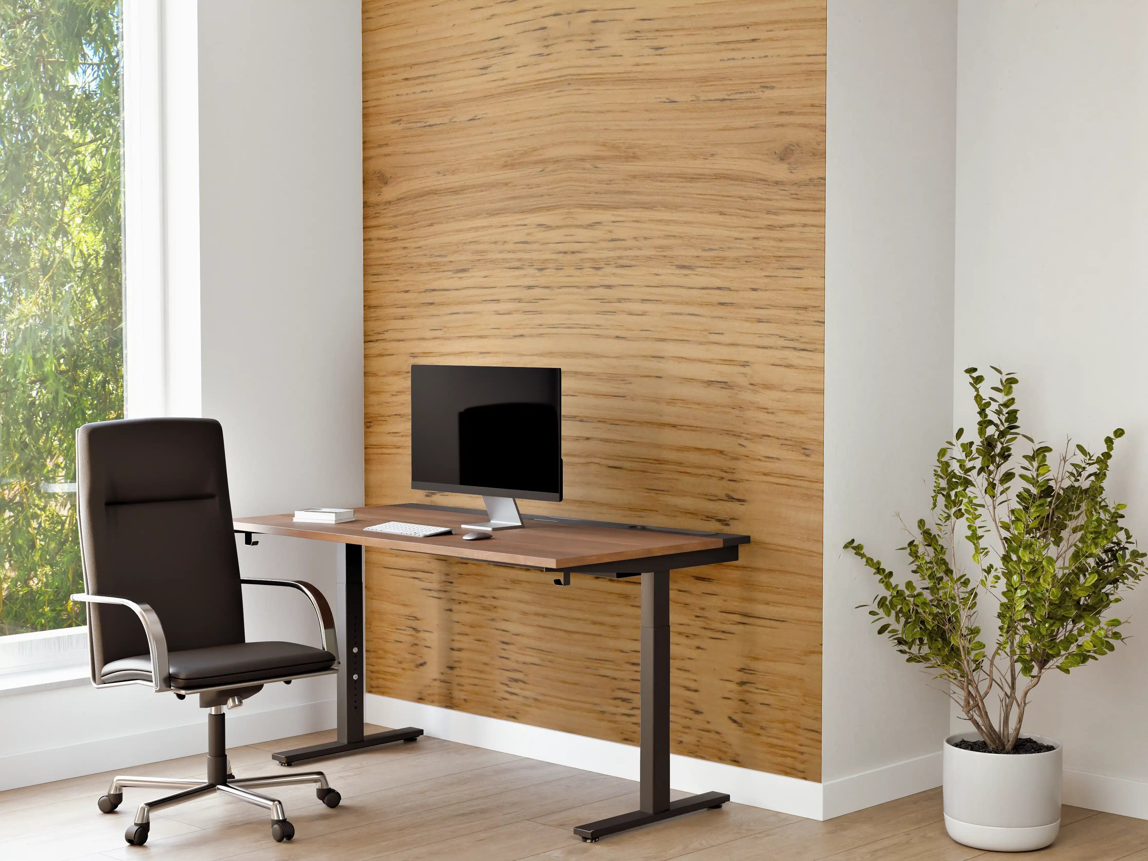Büro Wandgestaltung - Schöne helle Holzplatte