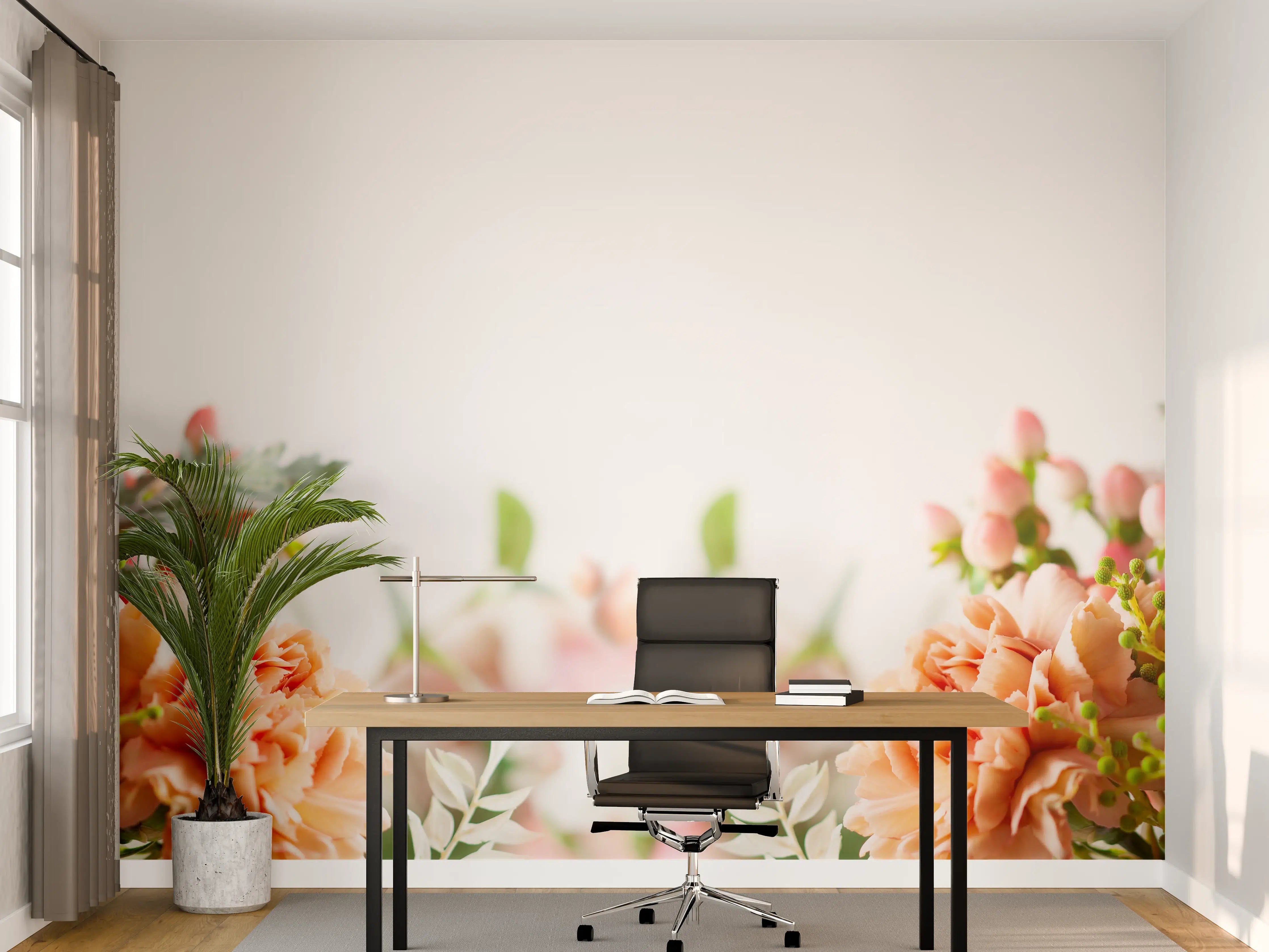 Büro Wandgestaltung - Schöne herbstliche Blumen-Komposition