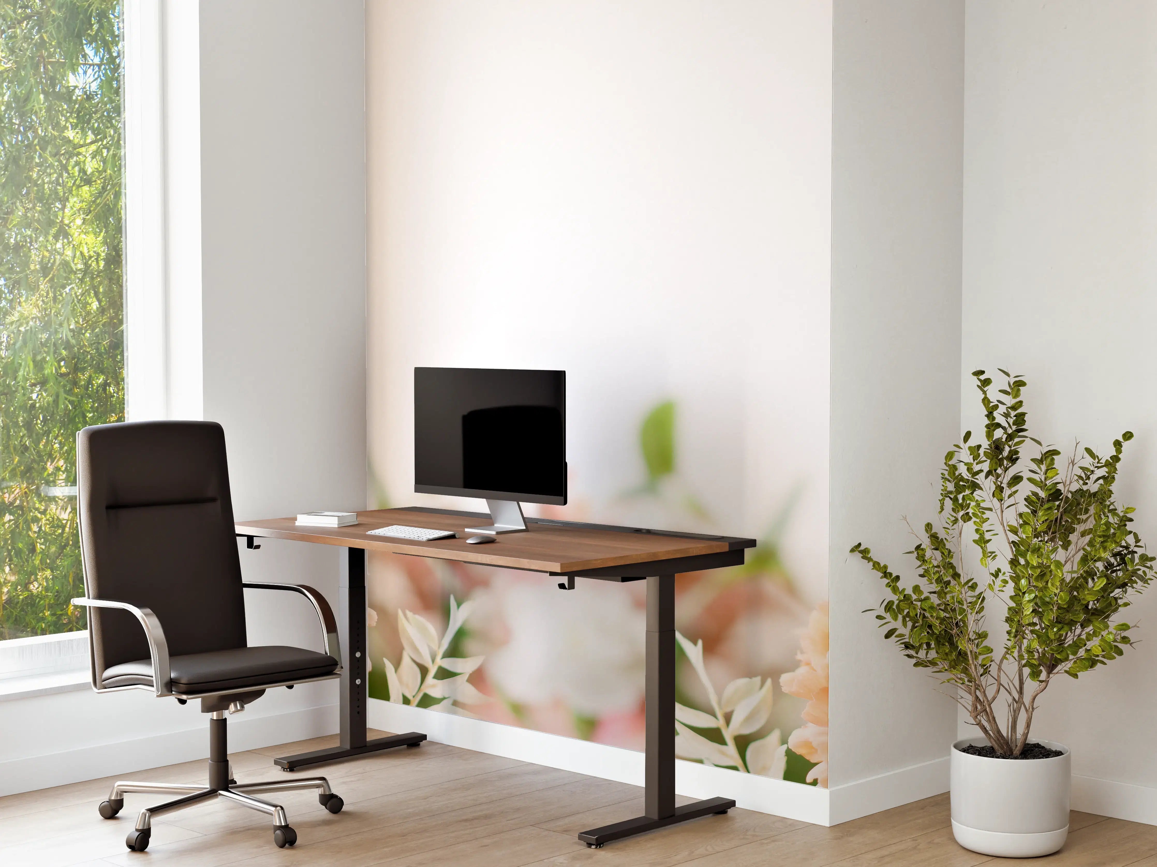 Büro Wandgestaltung - Schöne herbstliche Blumen-Komposition