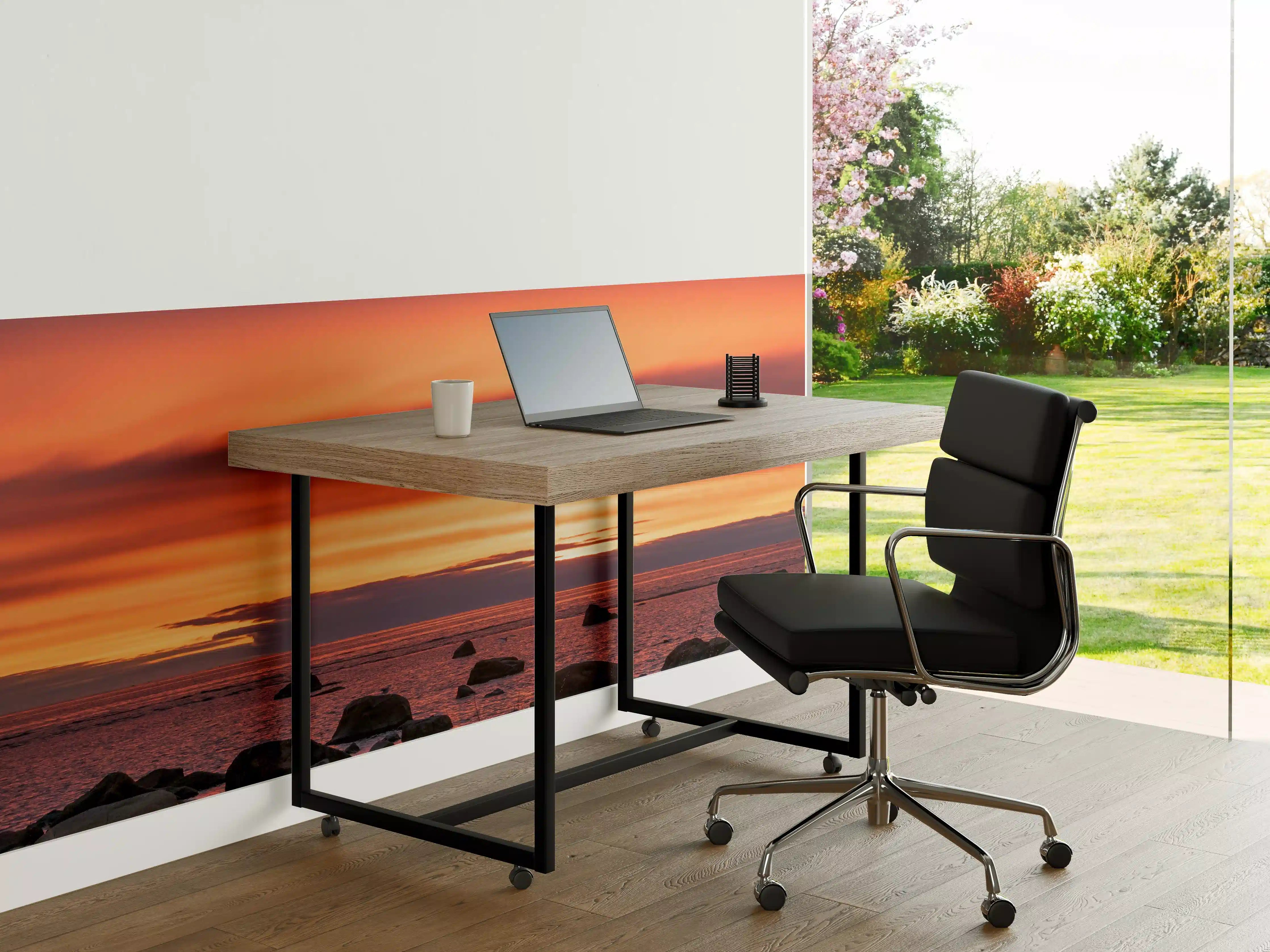 Büro Wandgestaltung - Schöner Sonnenuntergang am Meer