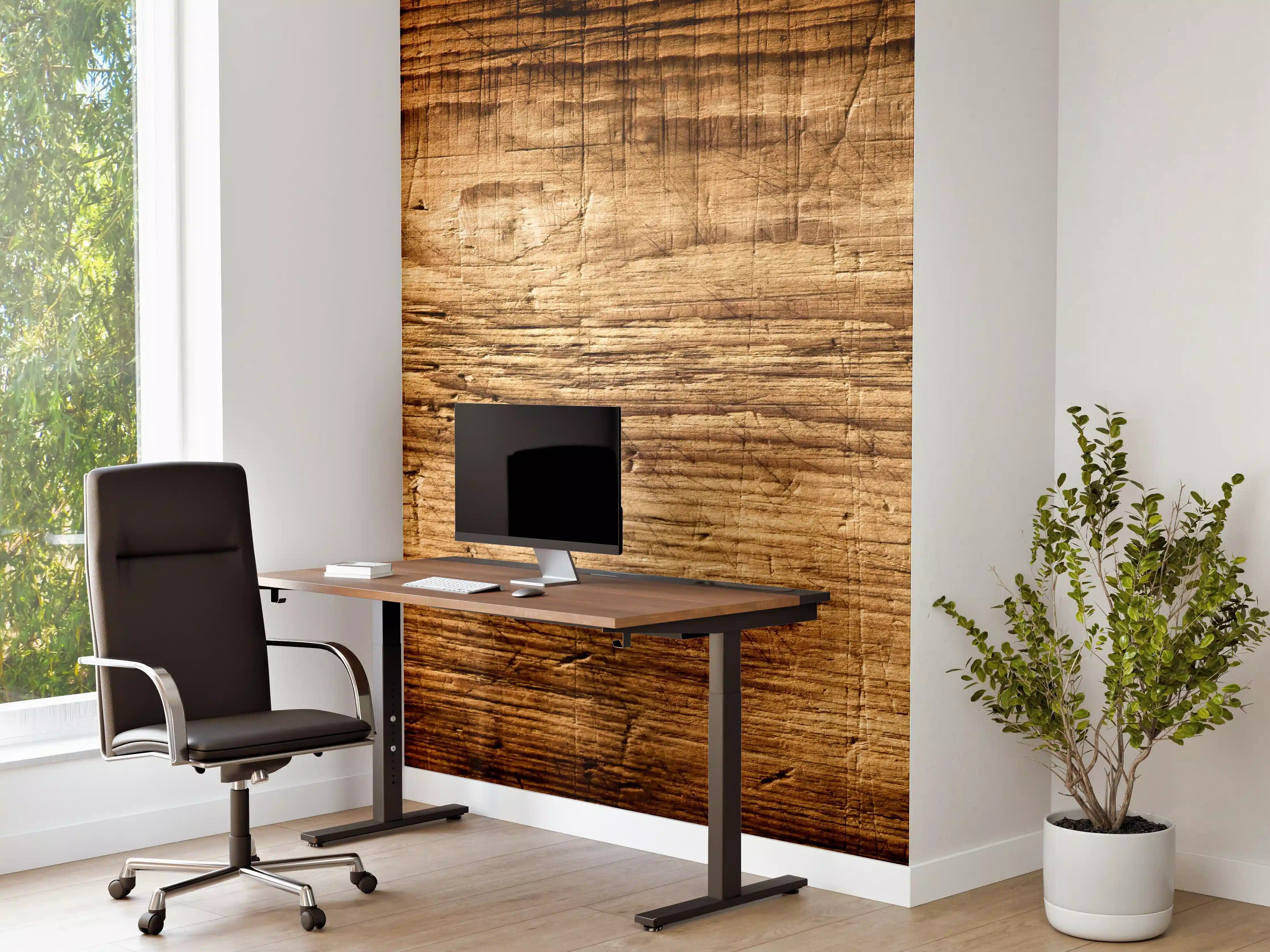 Büro Wandgestaltung - Schönes Eichenholz