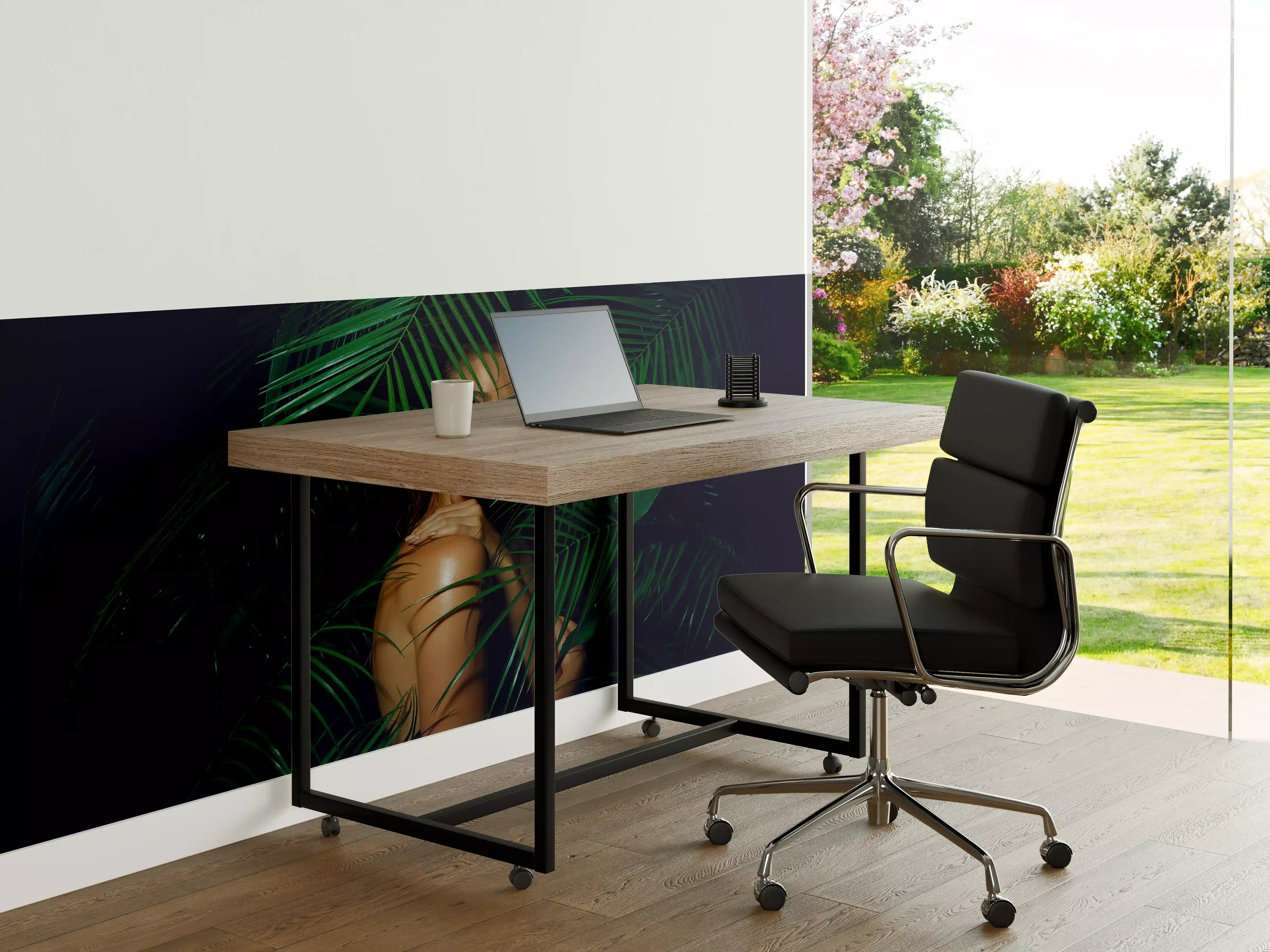 Büro Wandgestaltung - Schönes Mädchen im Dschungel