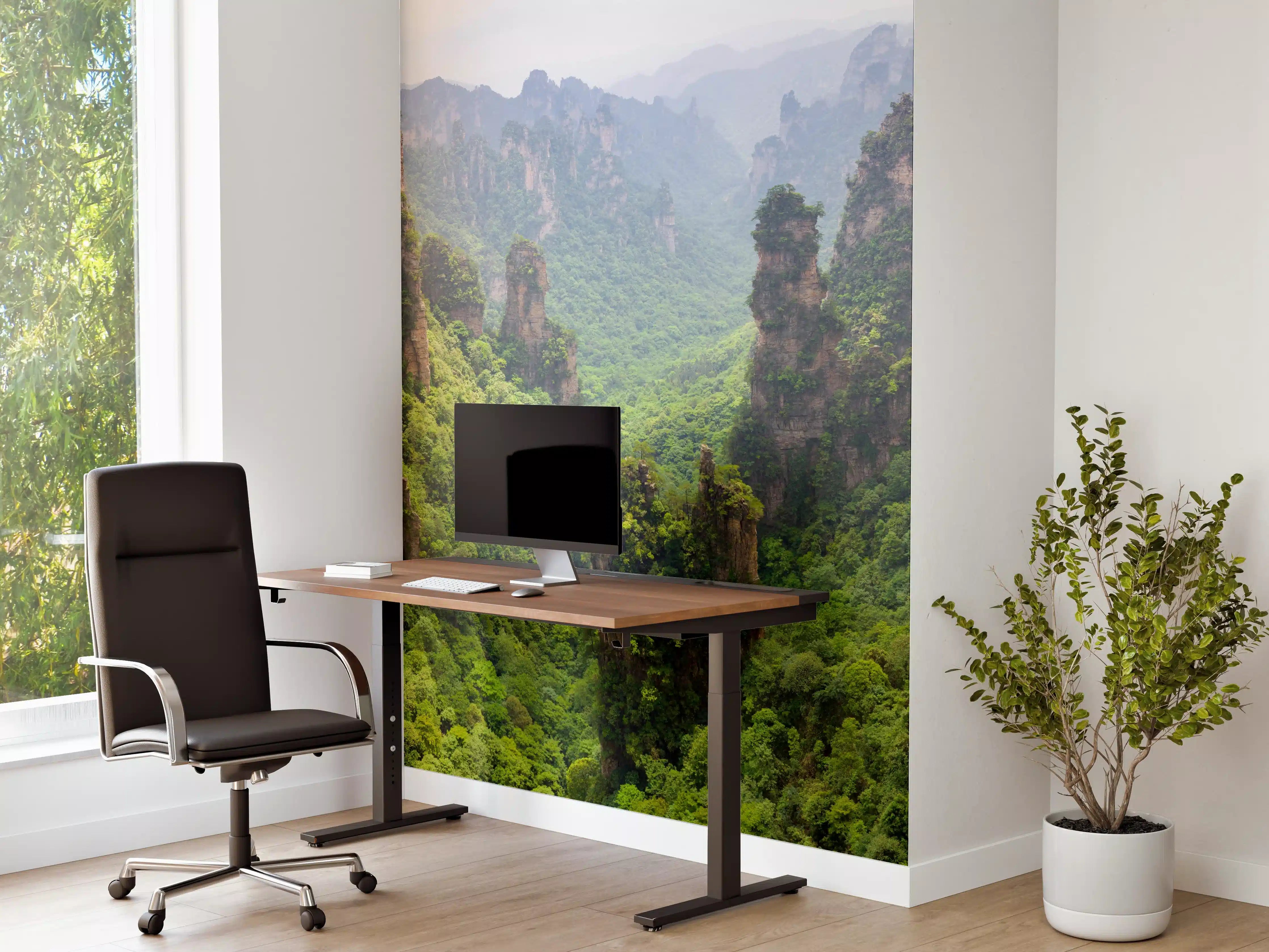 Büro Wandgestaltung - Schönes Panorama der Karstberge 