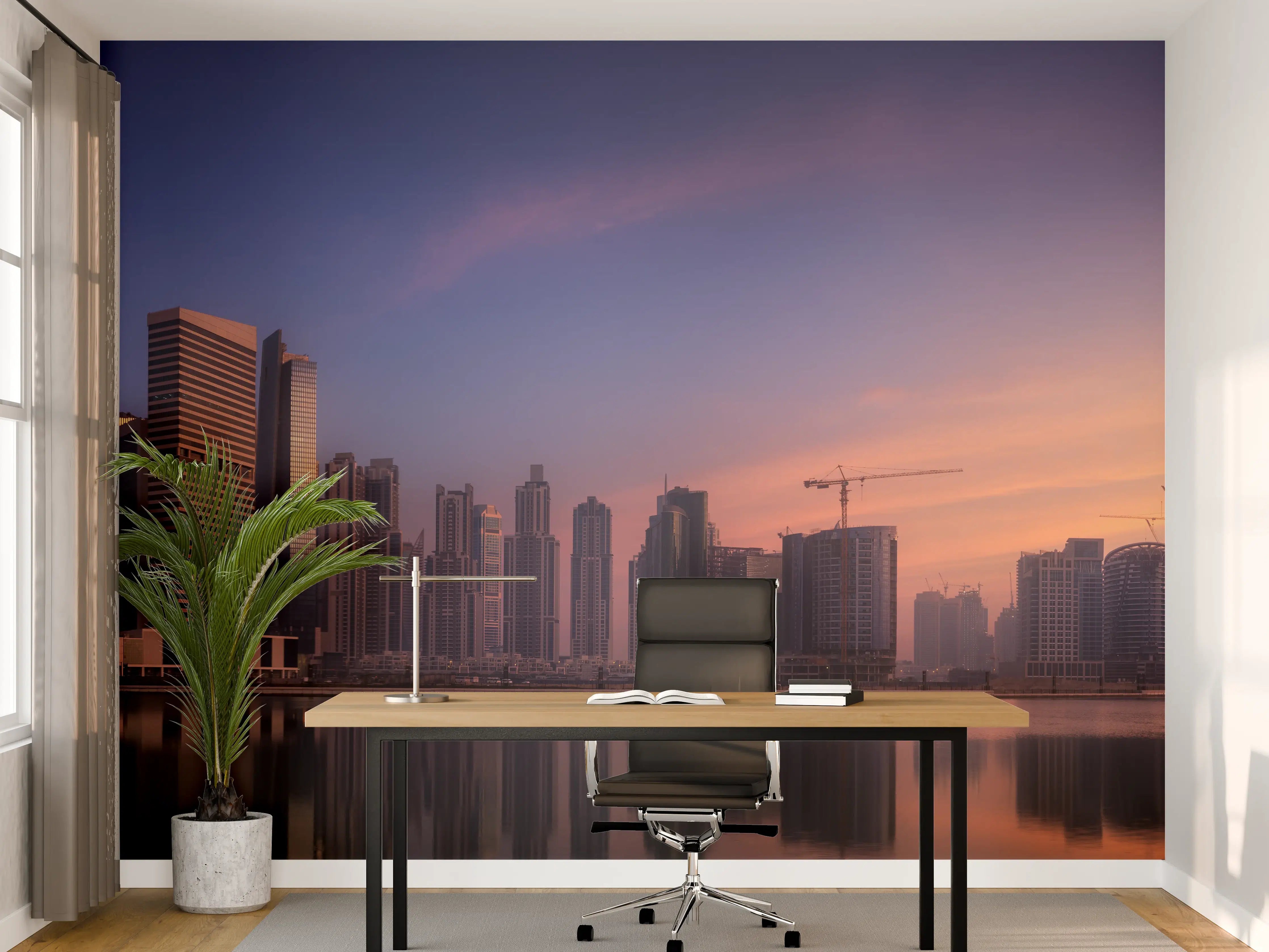 Büro Wandgestaltung - Schönes Stadtbild von Dubai