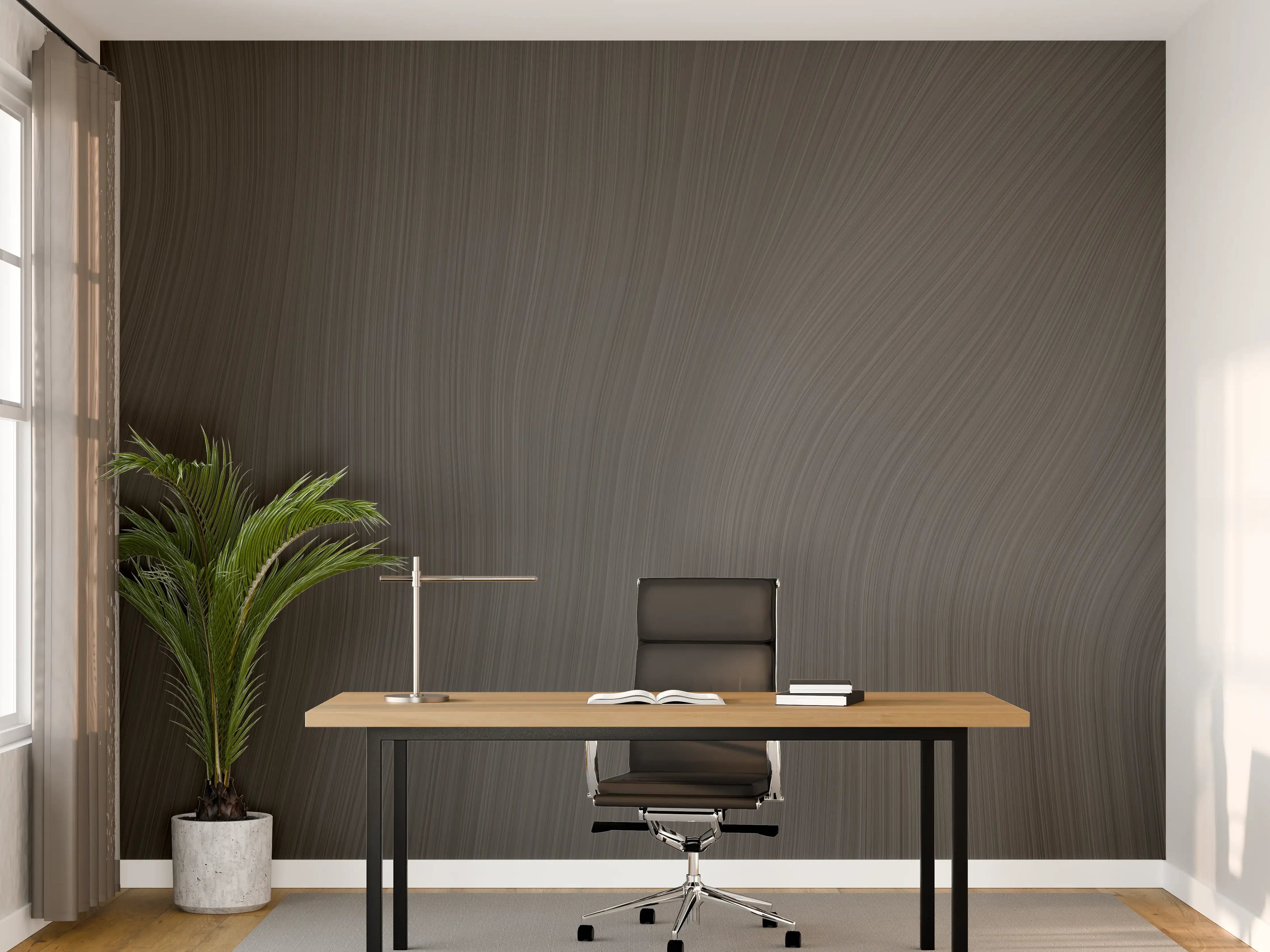 Büro Wandgestaltung - Schwarz-Graue Strukturtextur