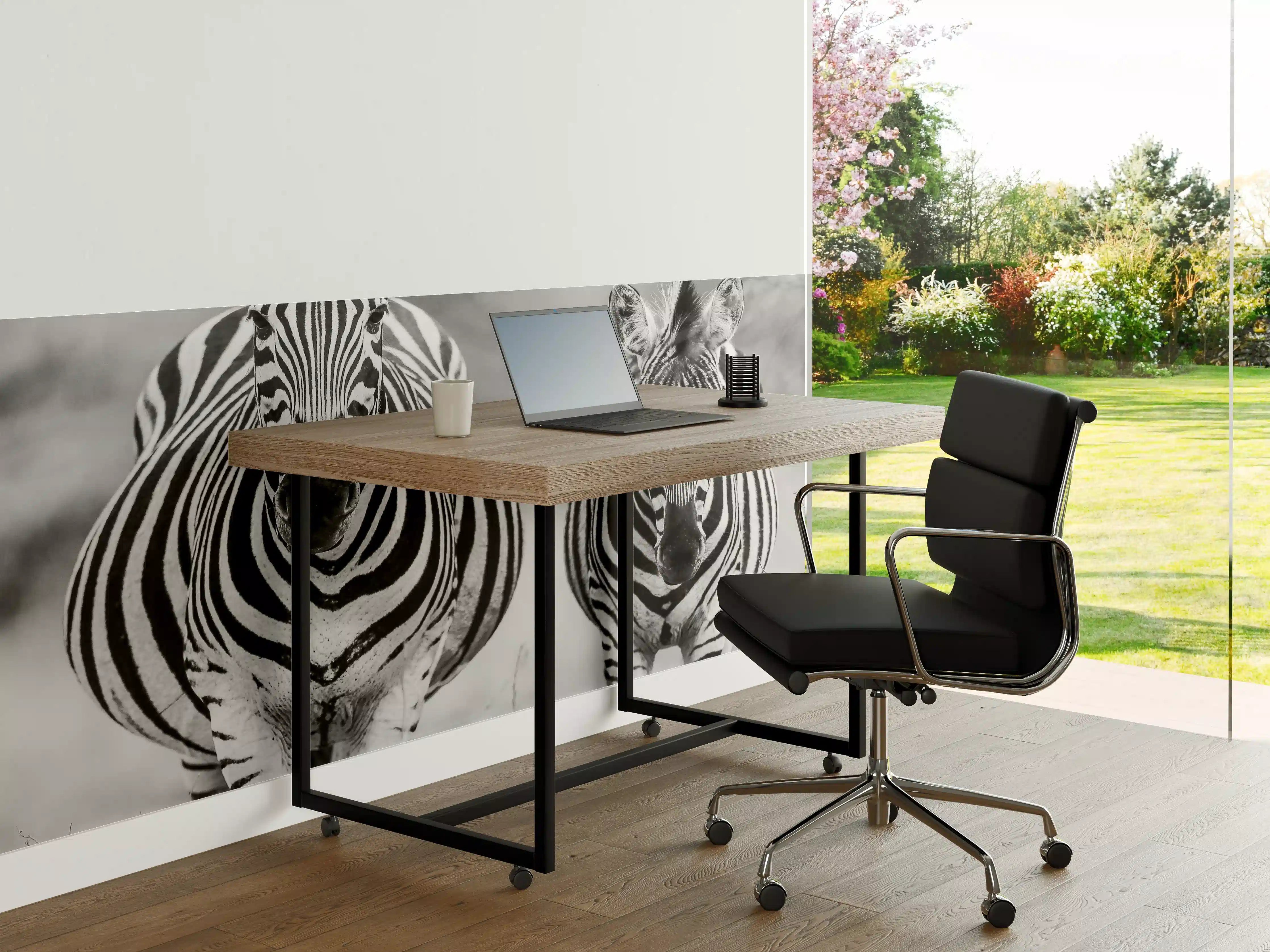 Büro Wandgestaltung - Schwarz-Weiß Zebrapaar