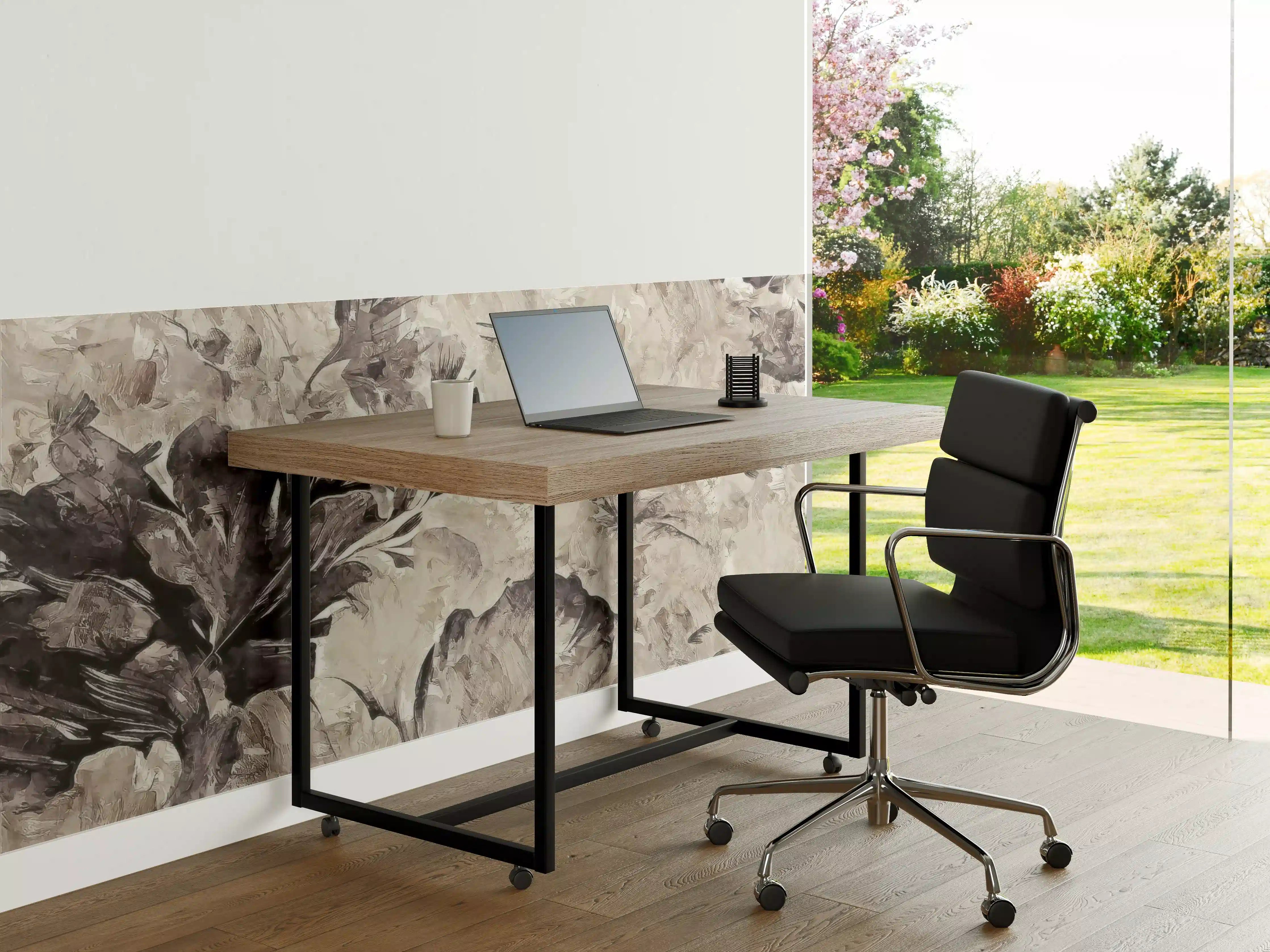 Büro Wandgestaltung - Schwarz, weißes Pflanzen Gemälde 2