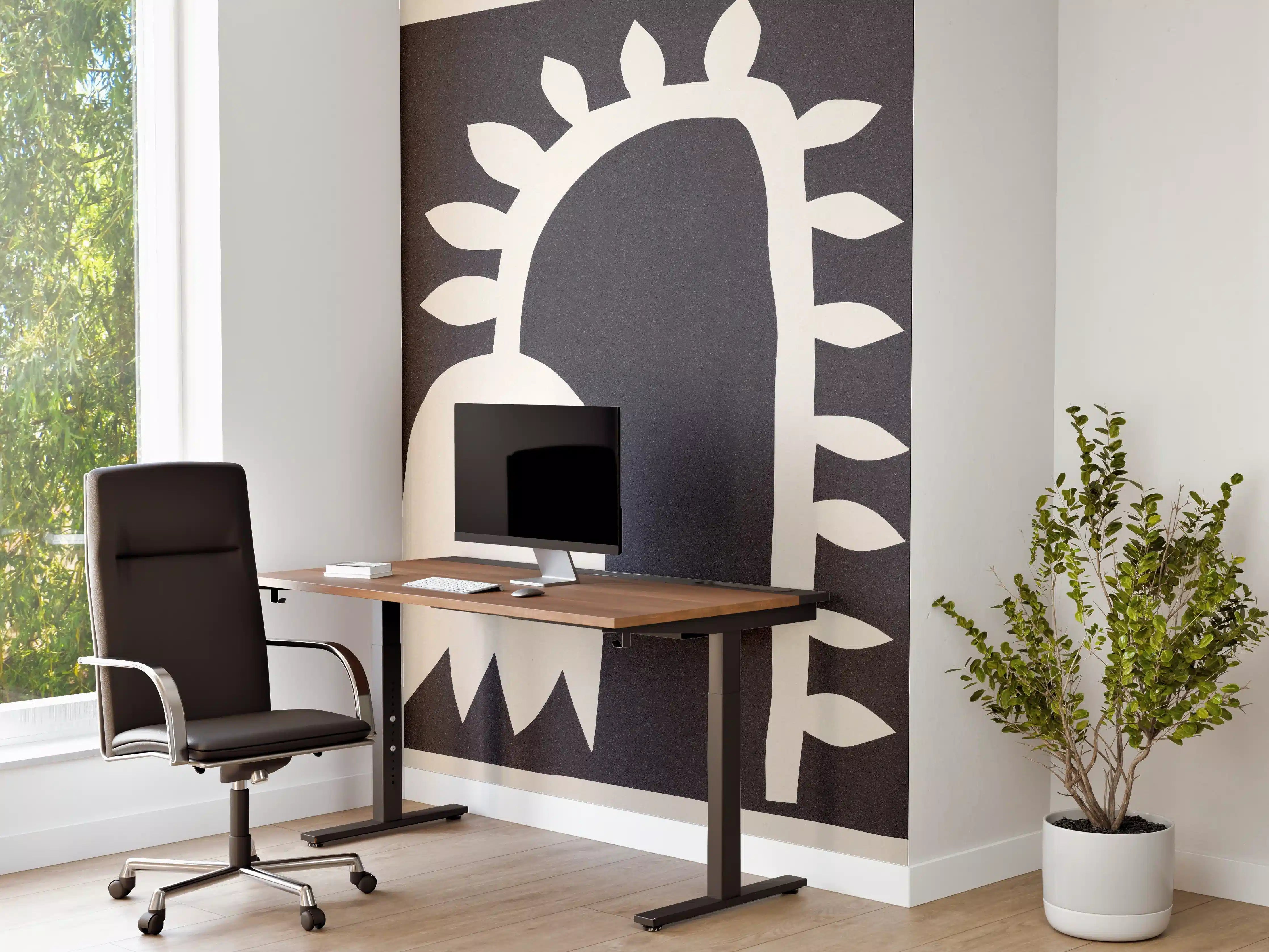 Büro Wandgestaltung - Schwarze Tulpe - Gemälde
