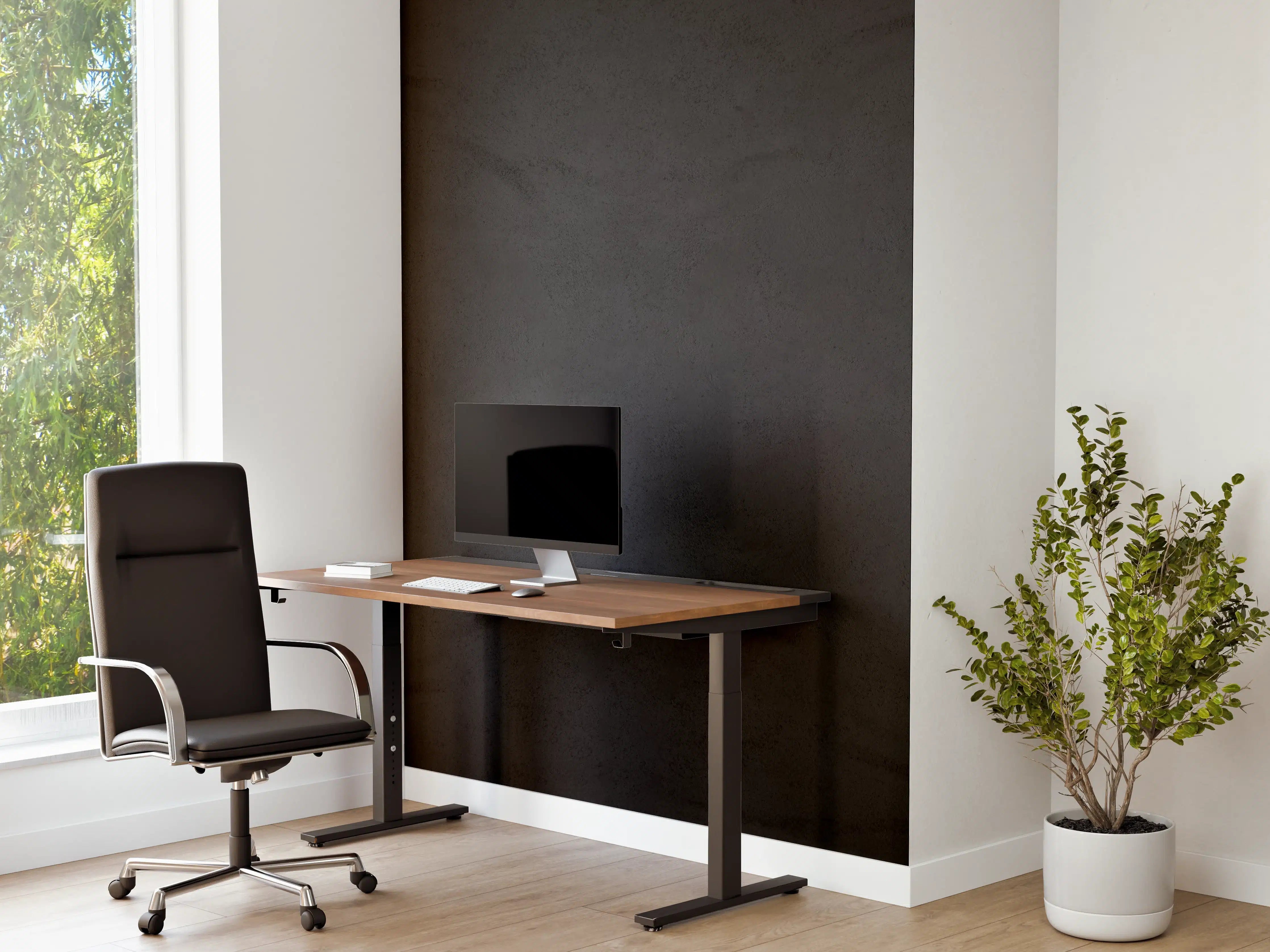 Büro Wandgestaltung - Schwarze anthrazit Textur