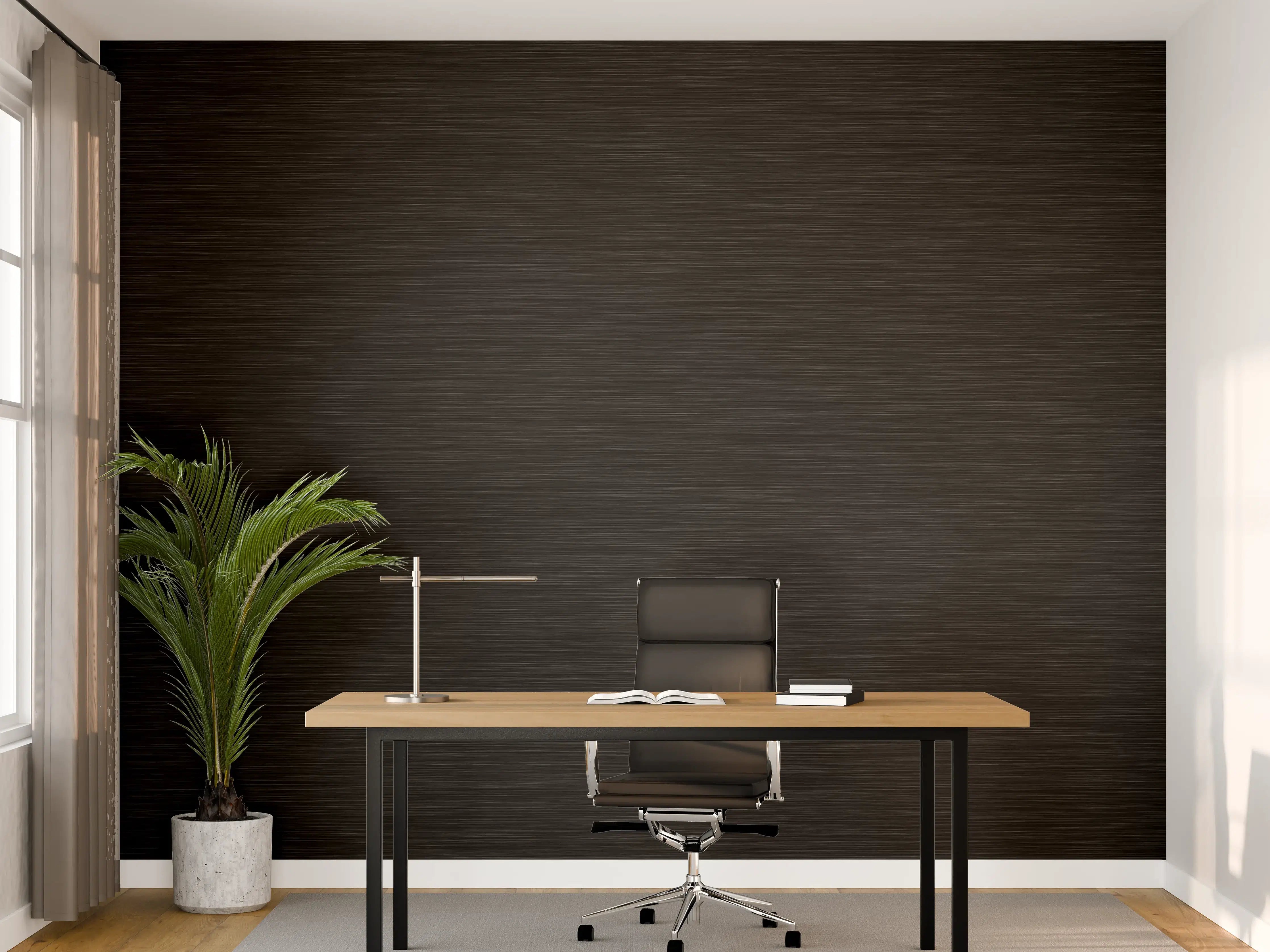 Büro Wandgestaltung - Schwarzer Edelstahl