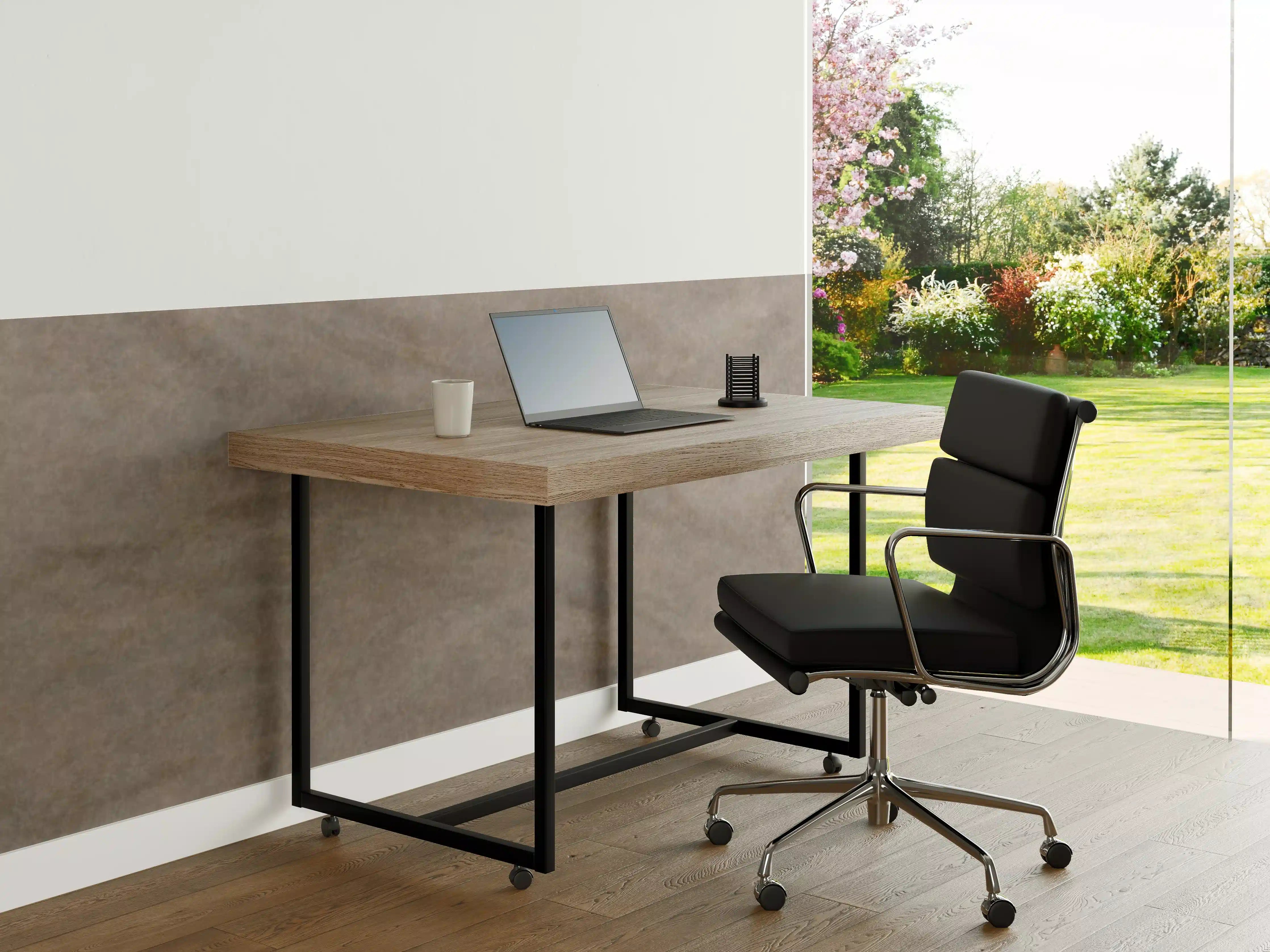Büro Wandgestaltung - Seidige Grau-Beige Marmortextur