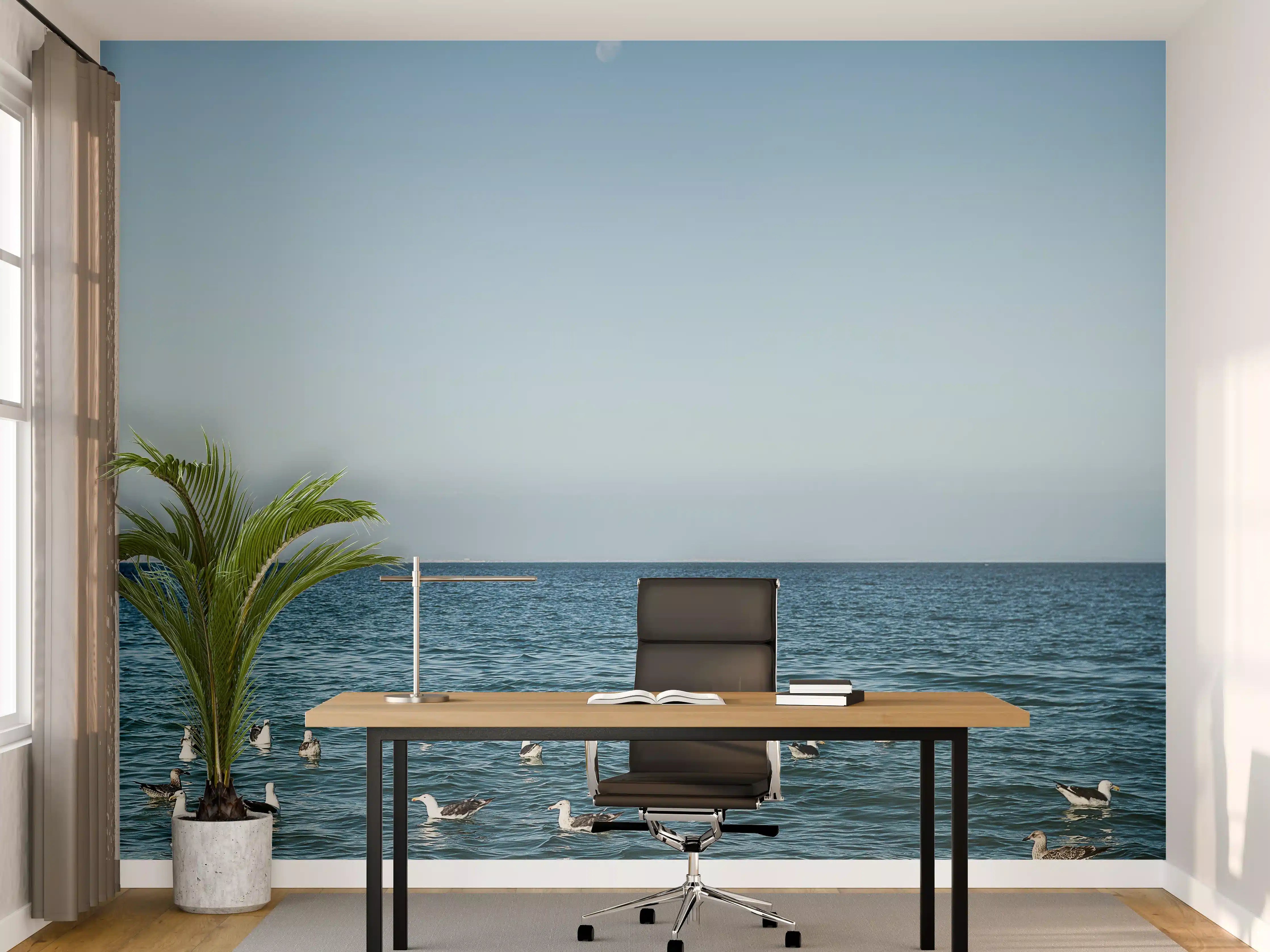 Büro Wandgestaltung - Serene Beach Seascape