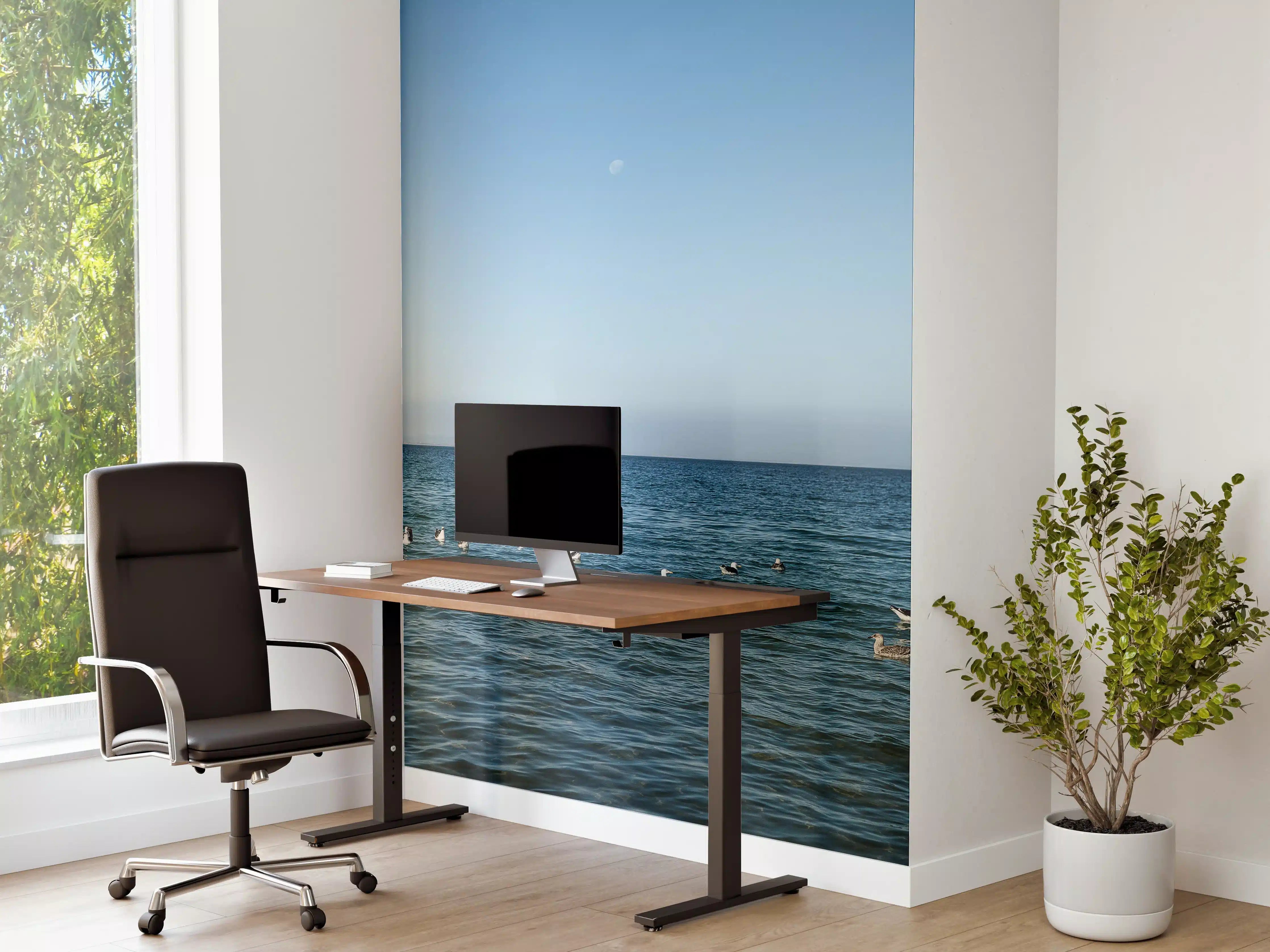 Büro Wandgestaltung - Serene Beach Seascape