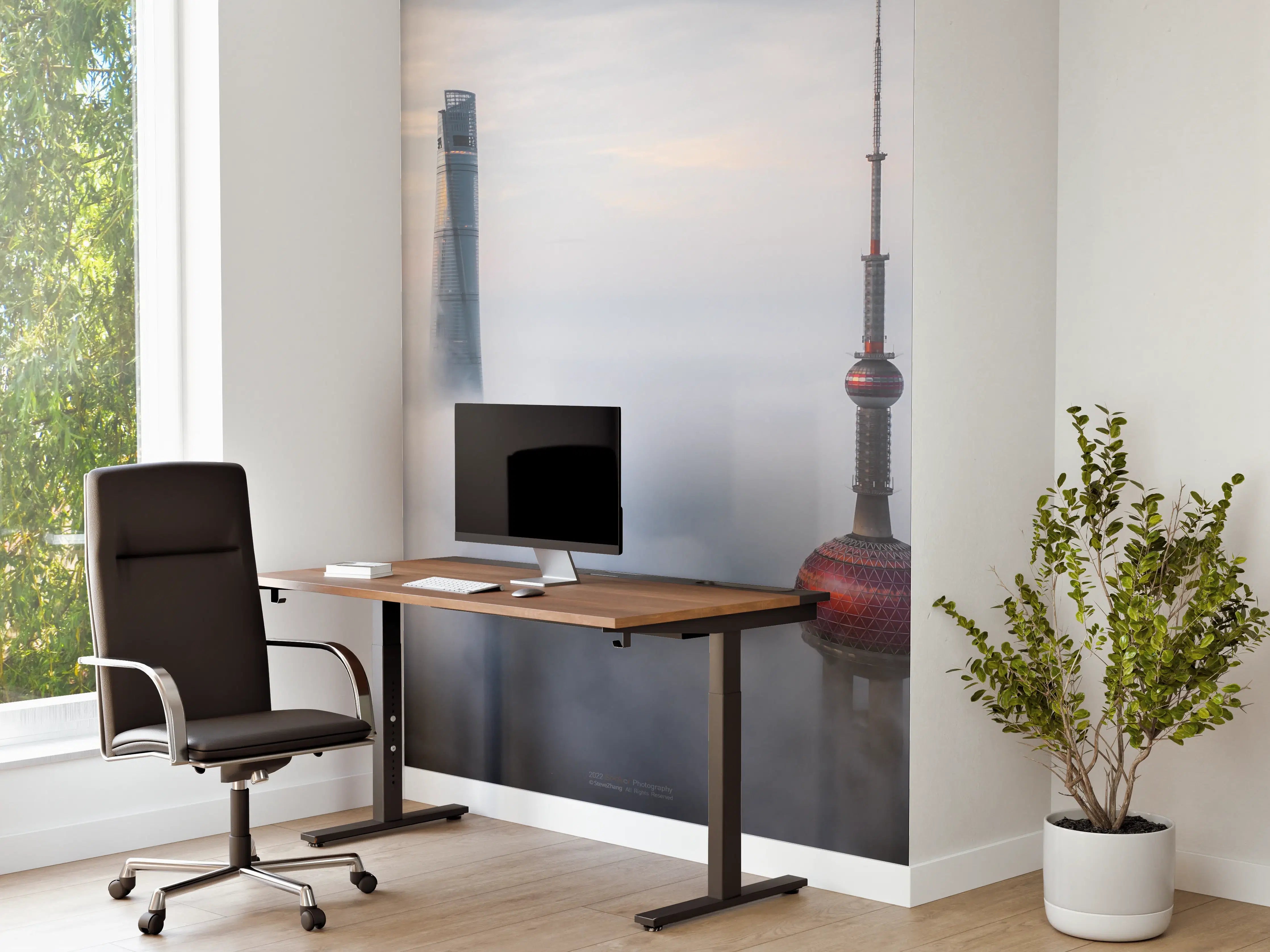 Büro Wandgestaltung - Shanghai über den Wolken