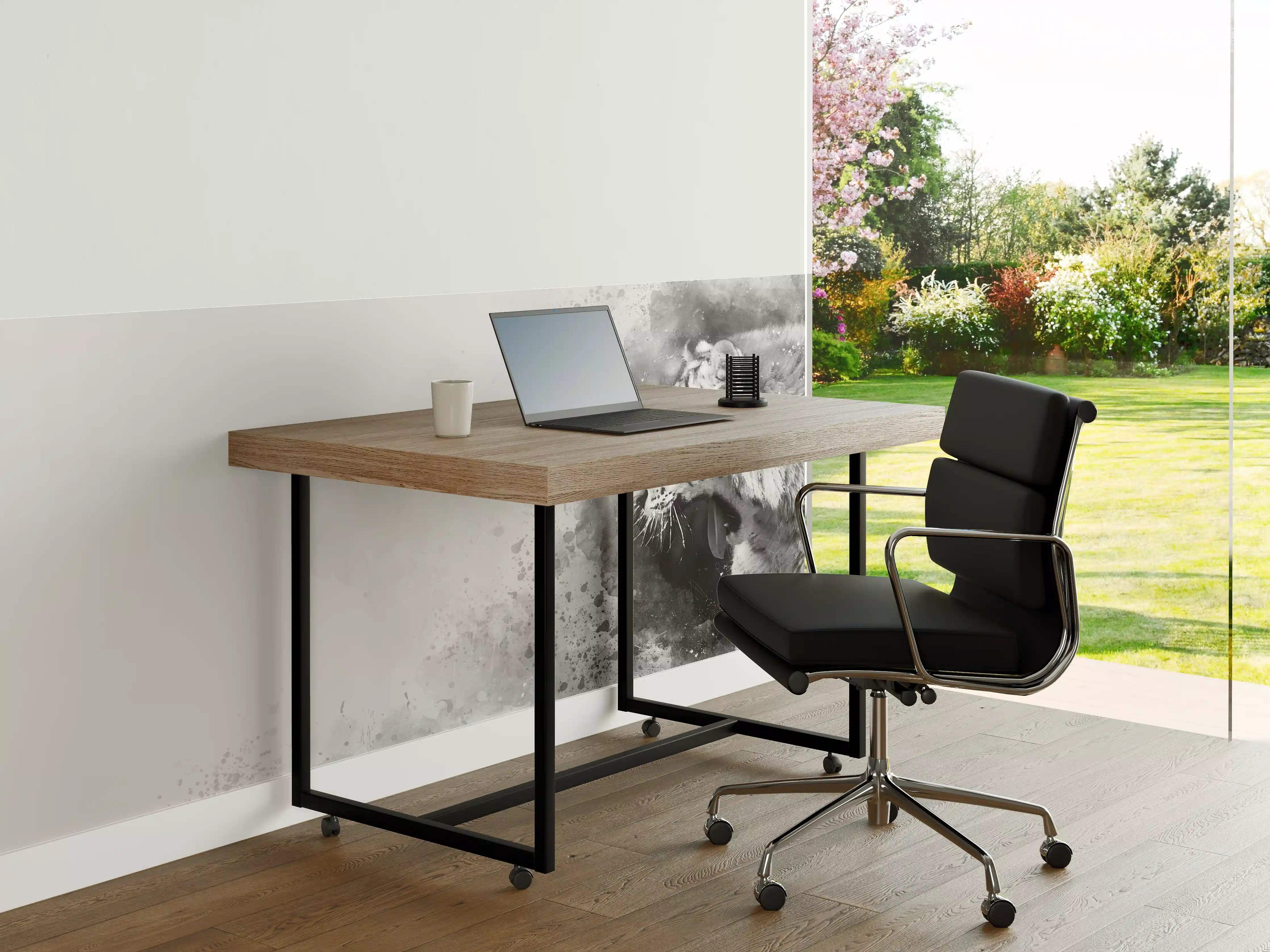 Büro Wandgestaltung - Sibirischer Tiger - SW-Gemälde