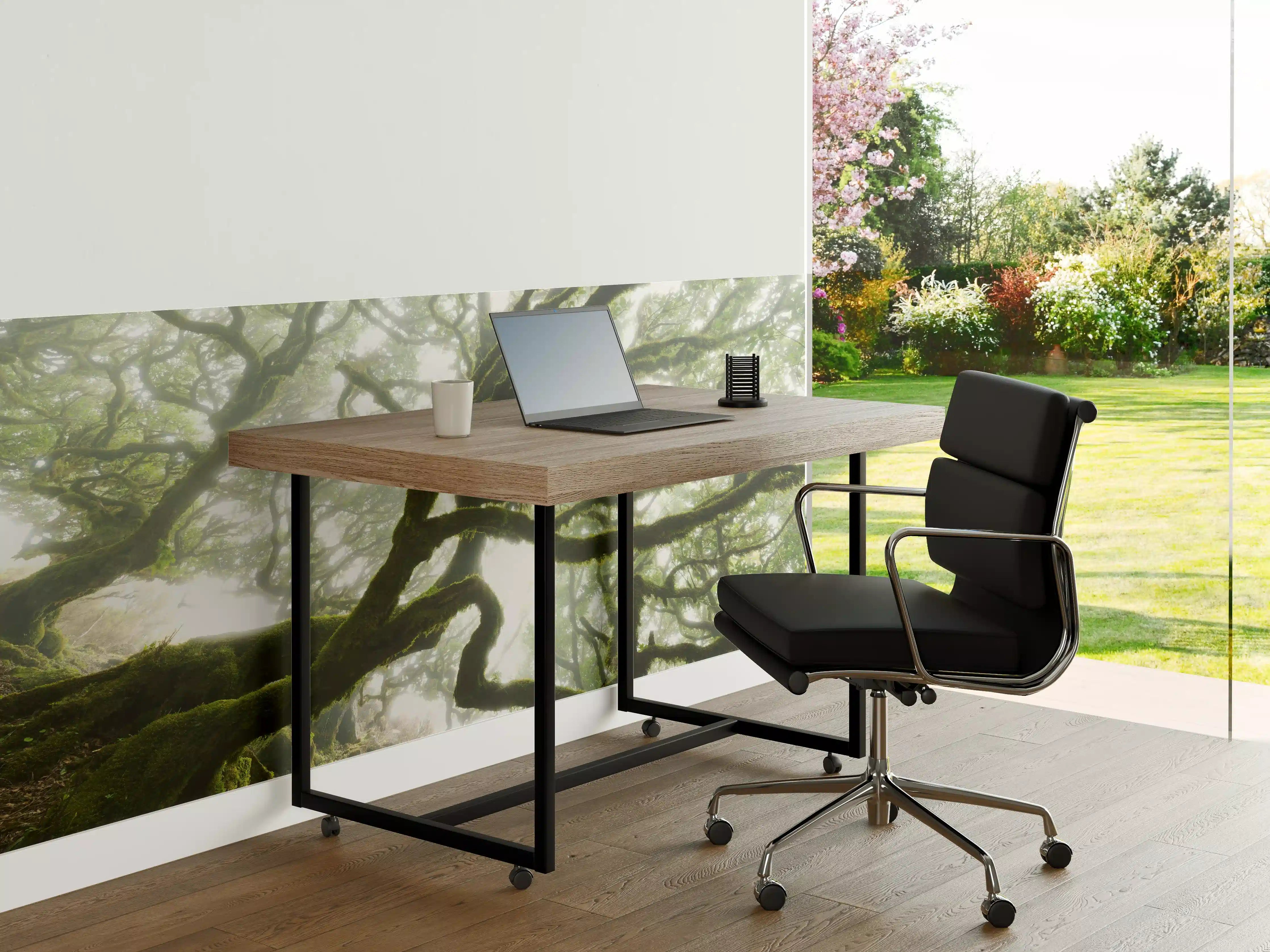 Büro Wandgestaltung - Silberner Nebelbaum