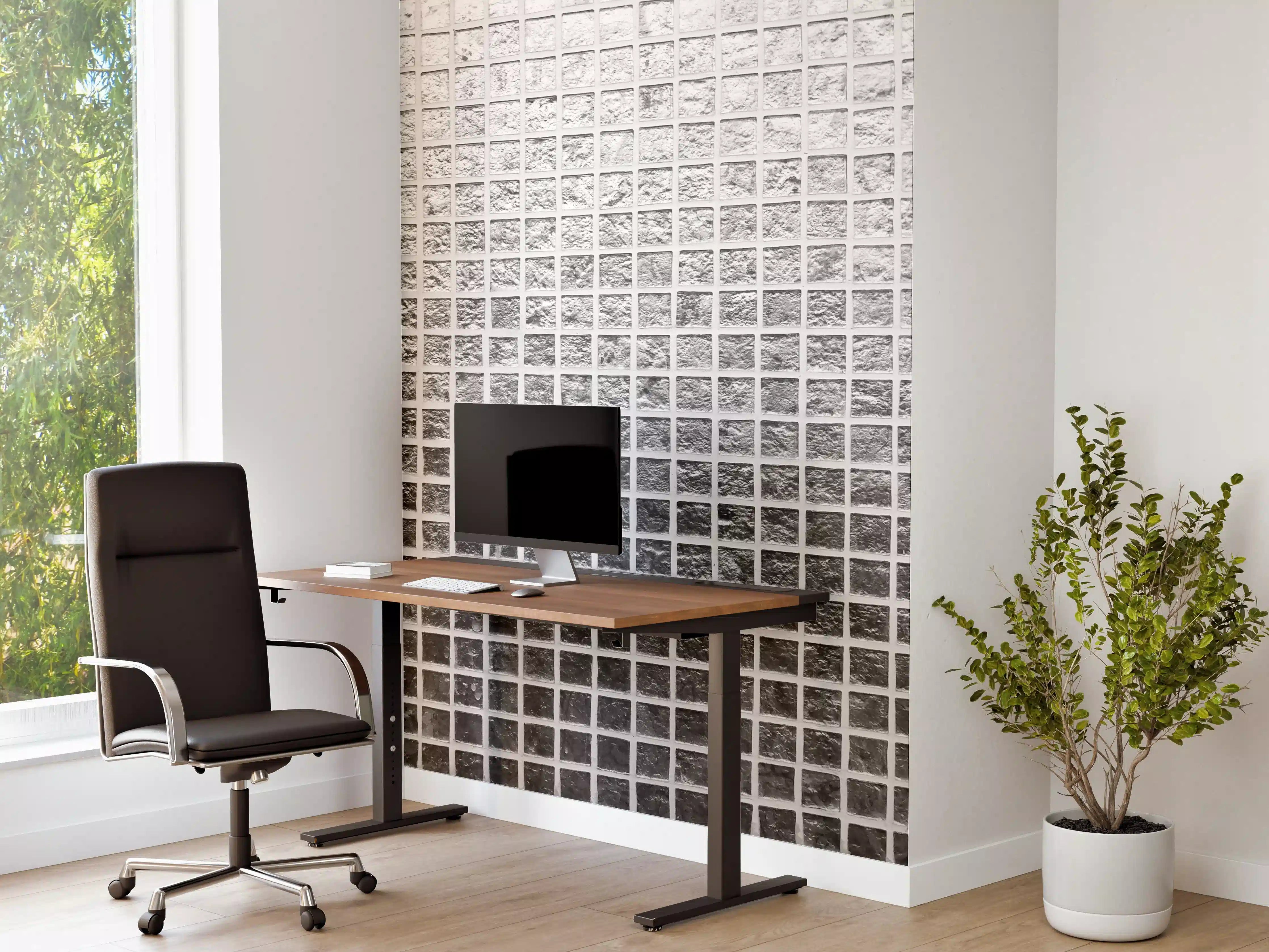 Büro Wandgestaltung - Silbernes Fliesen Mosaikmuster
