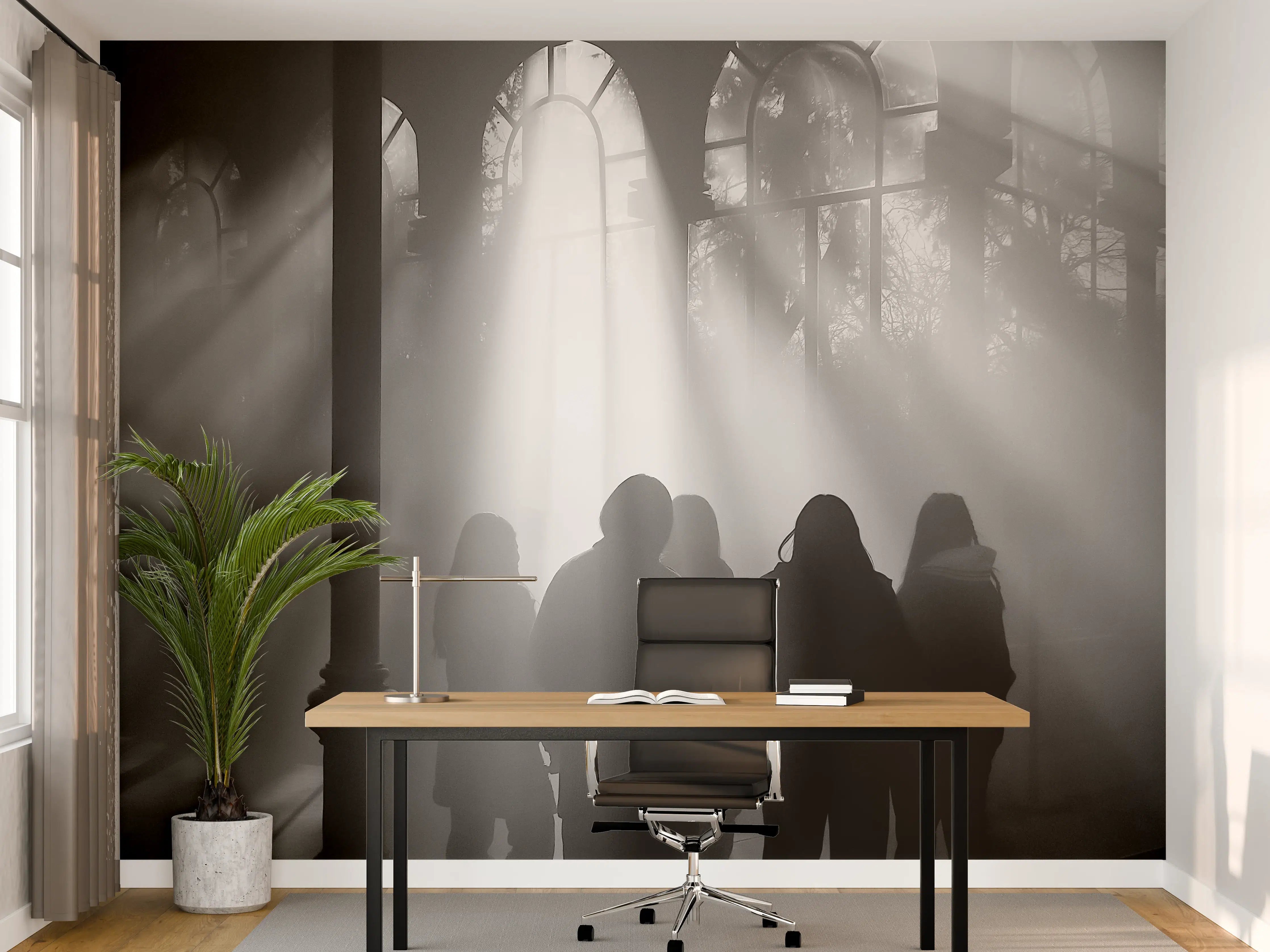 Büro Wandgestaltung - Silhouetten von Menschen