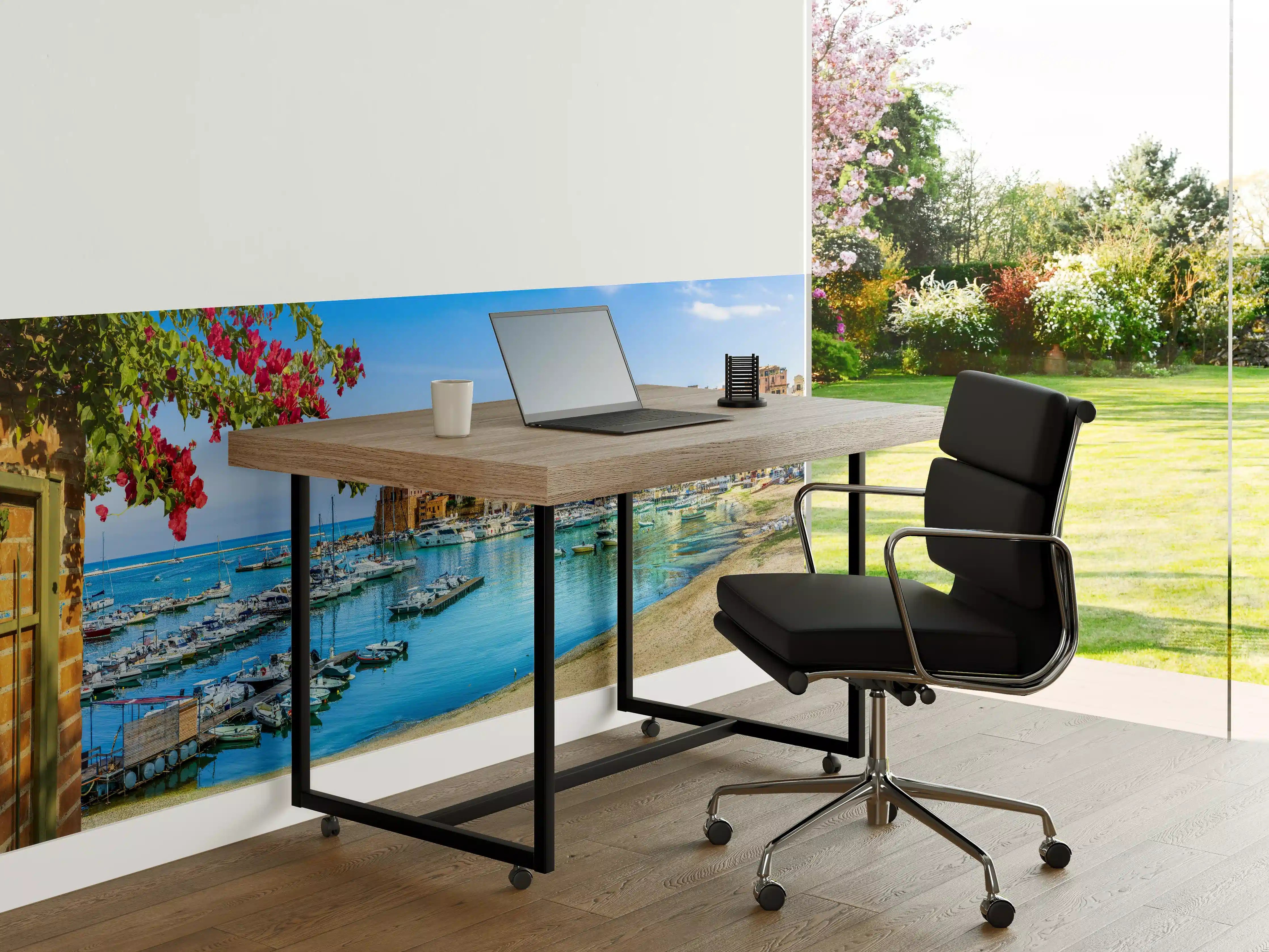 Büro Wandgestaltung - Sizilianische Hafenstadt Castellammare del Golfo