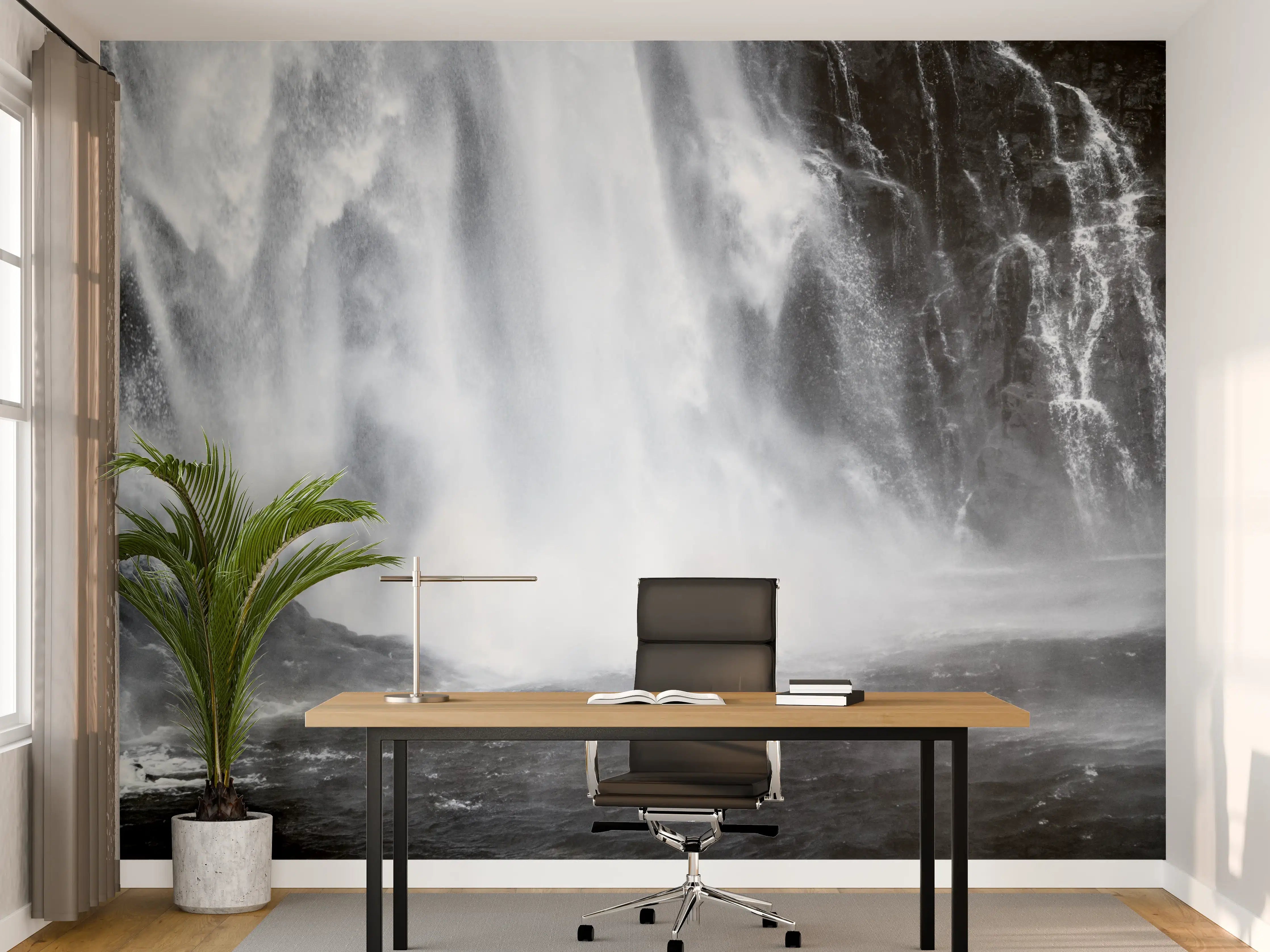 Büro Wandgestaltung - Skjervefossen Wasserfall 
