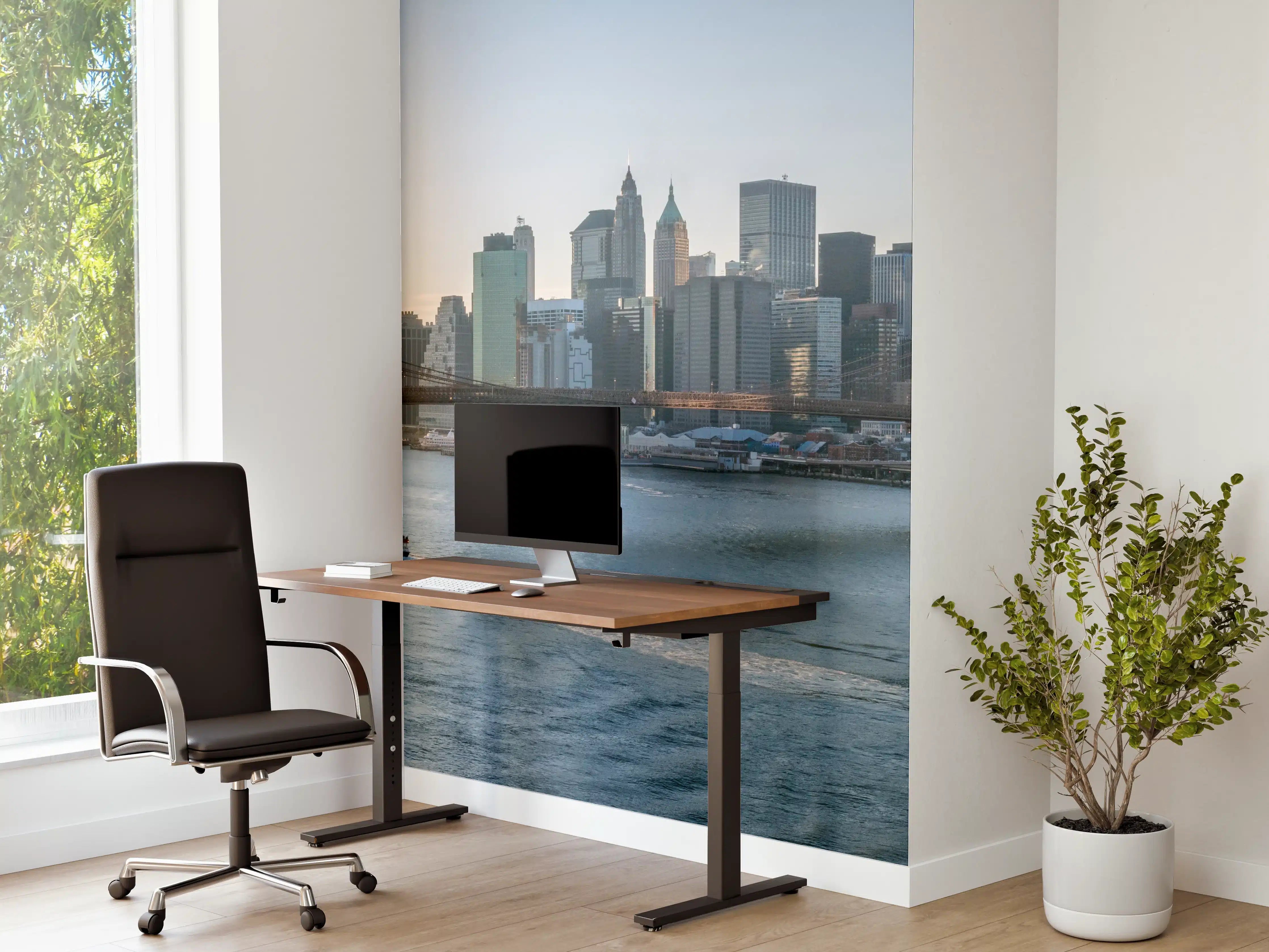 Büro Wandgestaltung - Skyline von New York City - Brooklyn Bridge