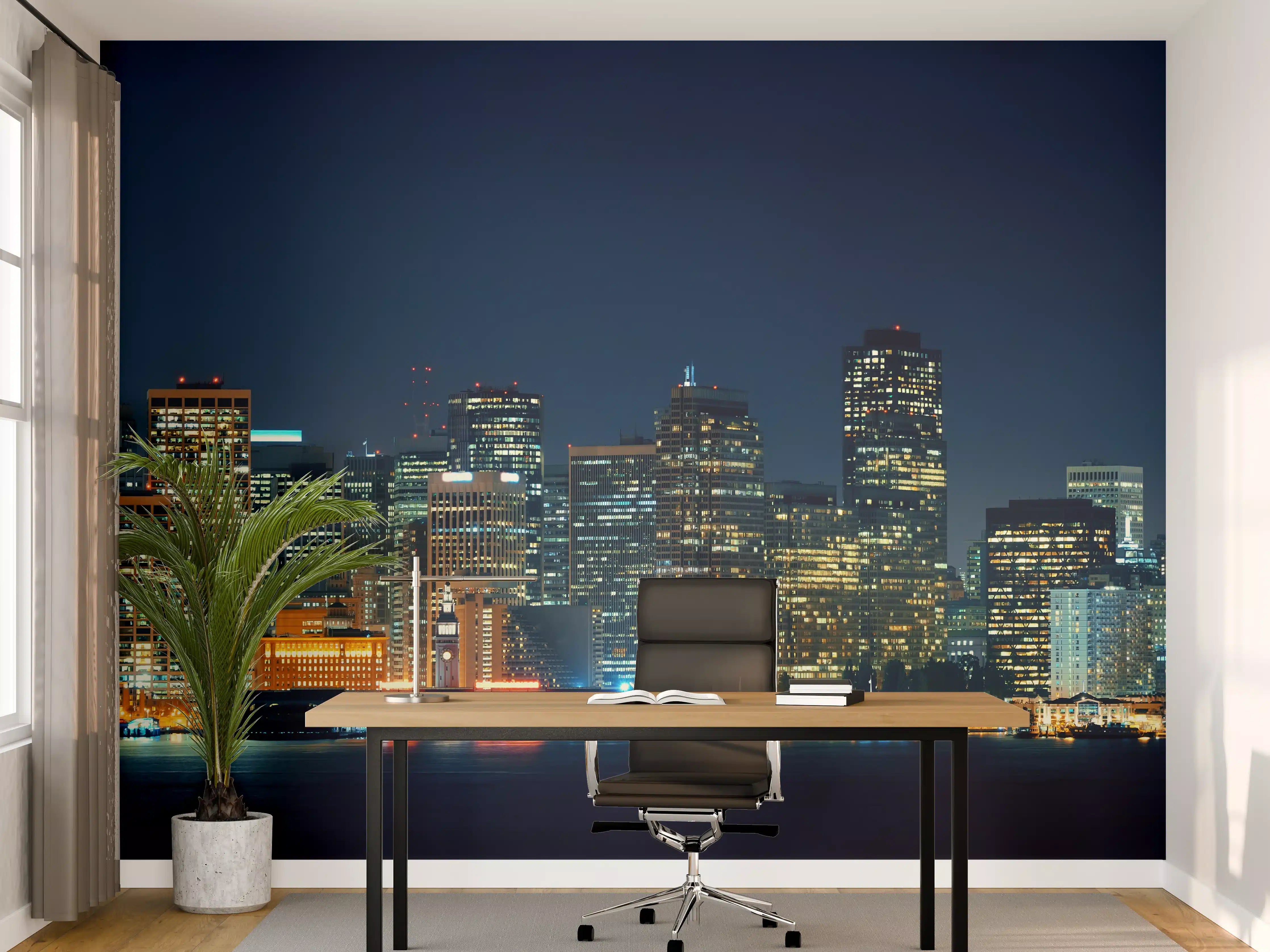 Büro Wandgestaltung - Skyline von San Francisco