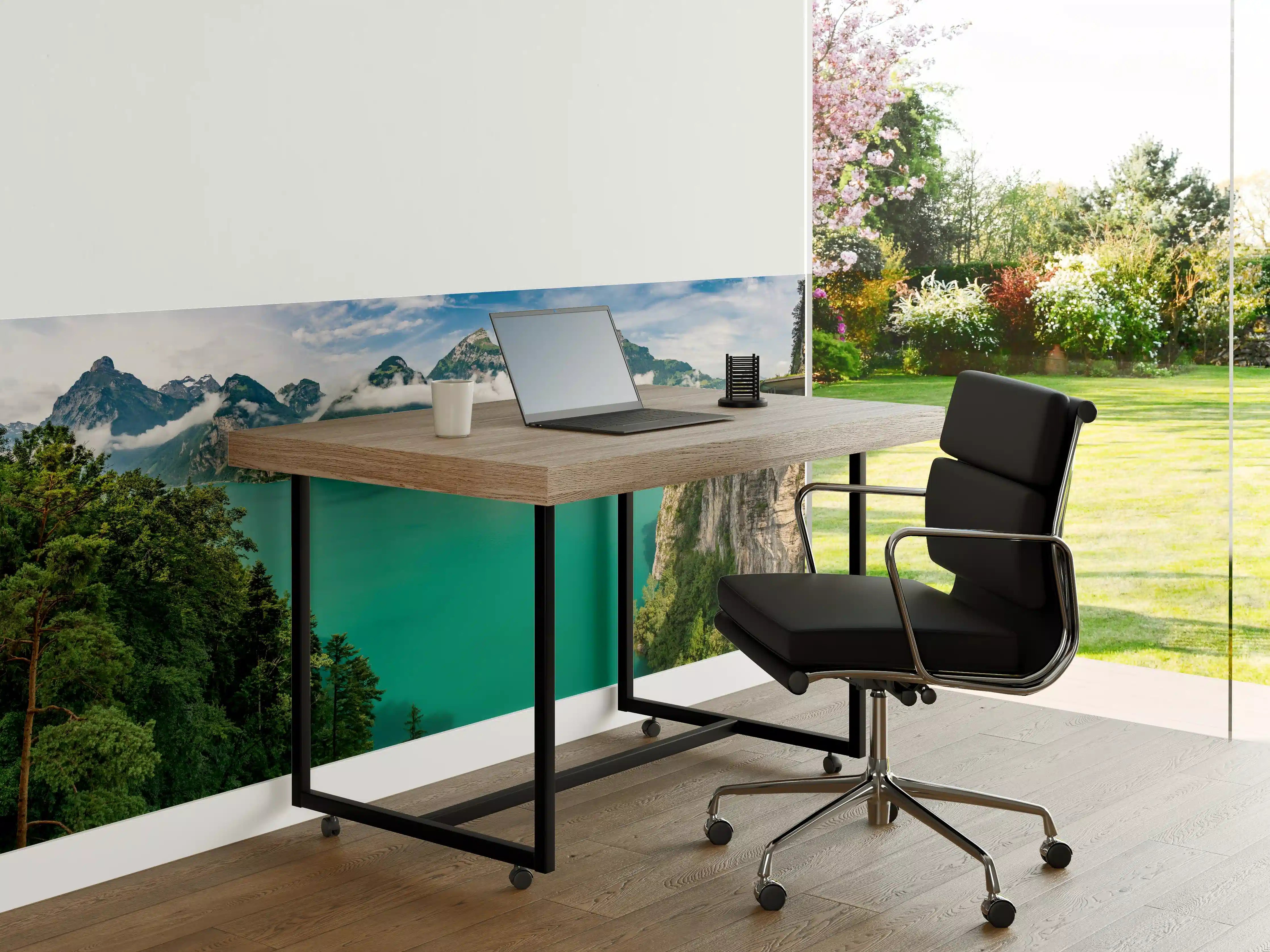 Büro Wandgestaltung - Sommeralpen im Blick- Schweiz
