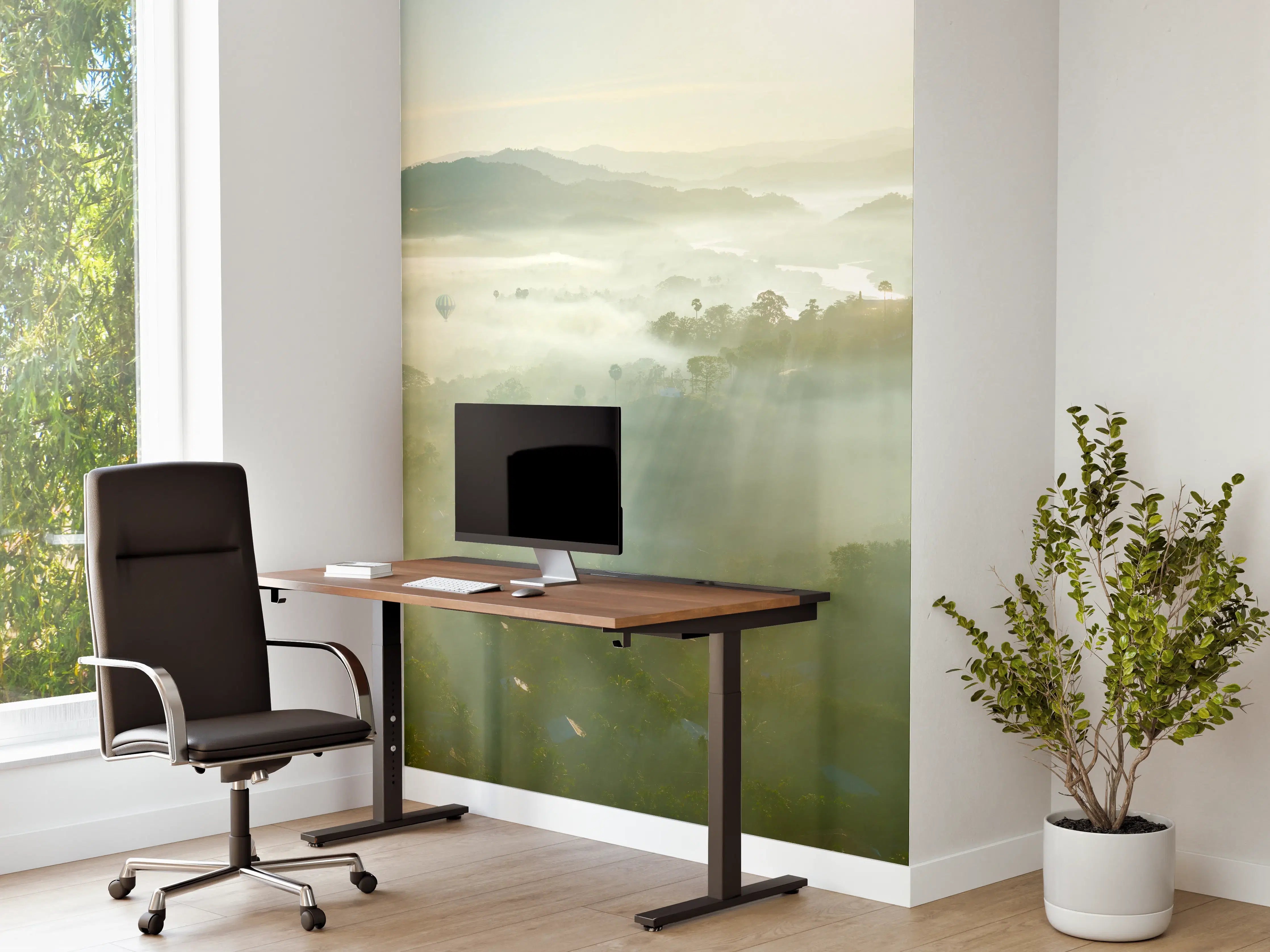 Büro Wandgestaltung - Sonnenaufgang in den Bergen Myanmars
