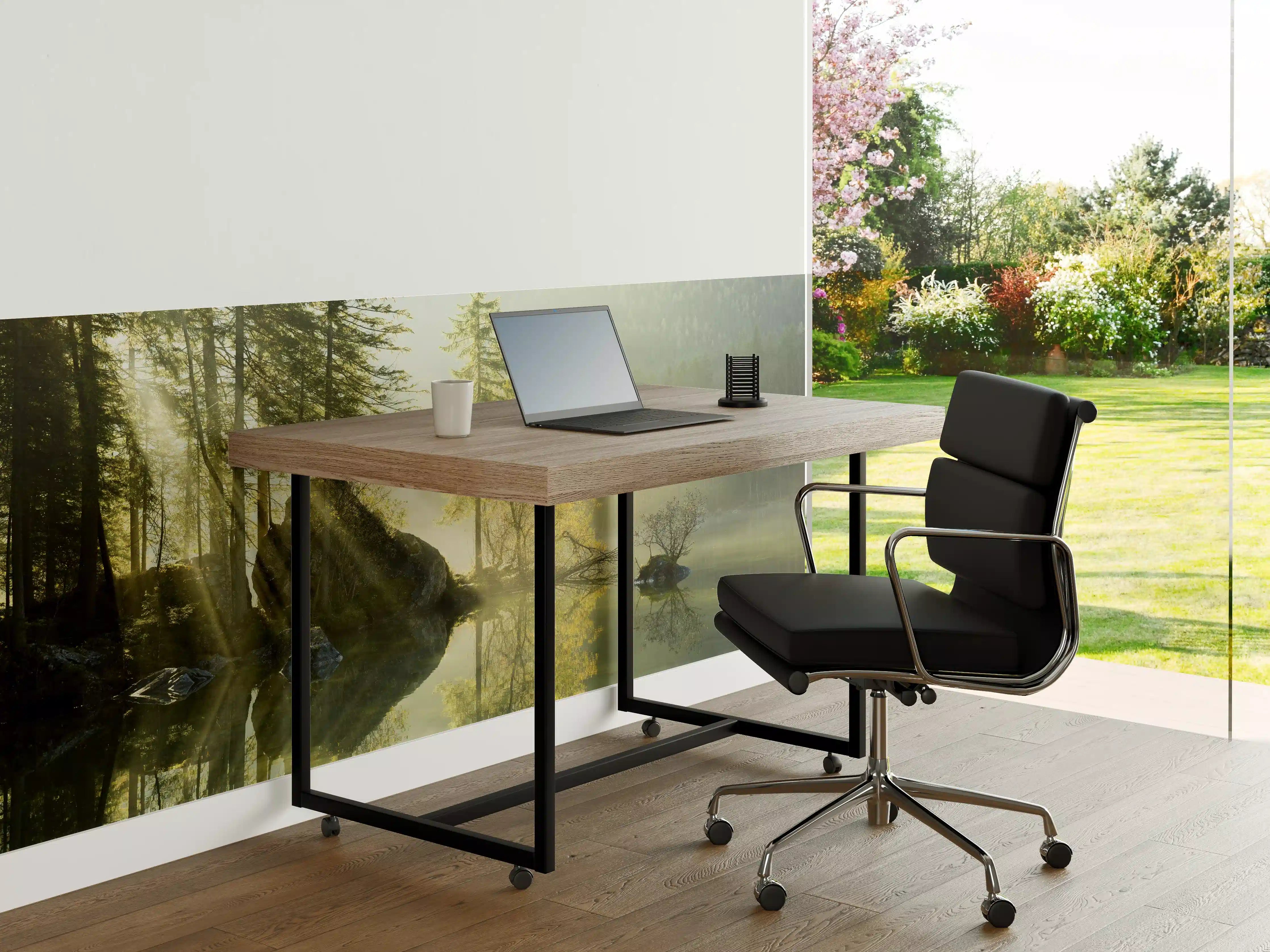 Büro Wandgestaltung - Sonnenstrahlen im See