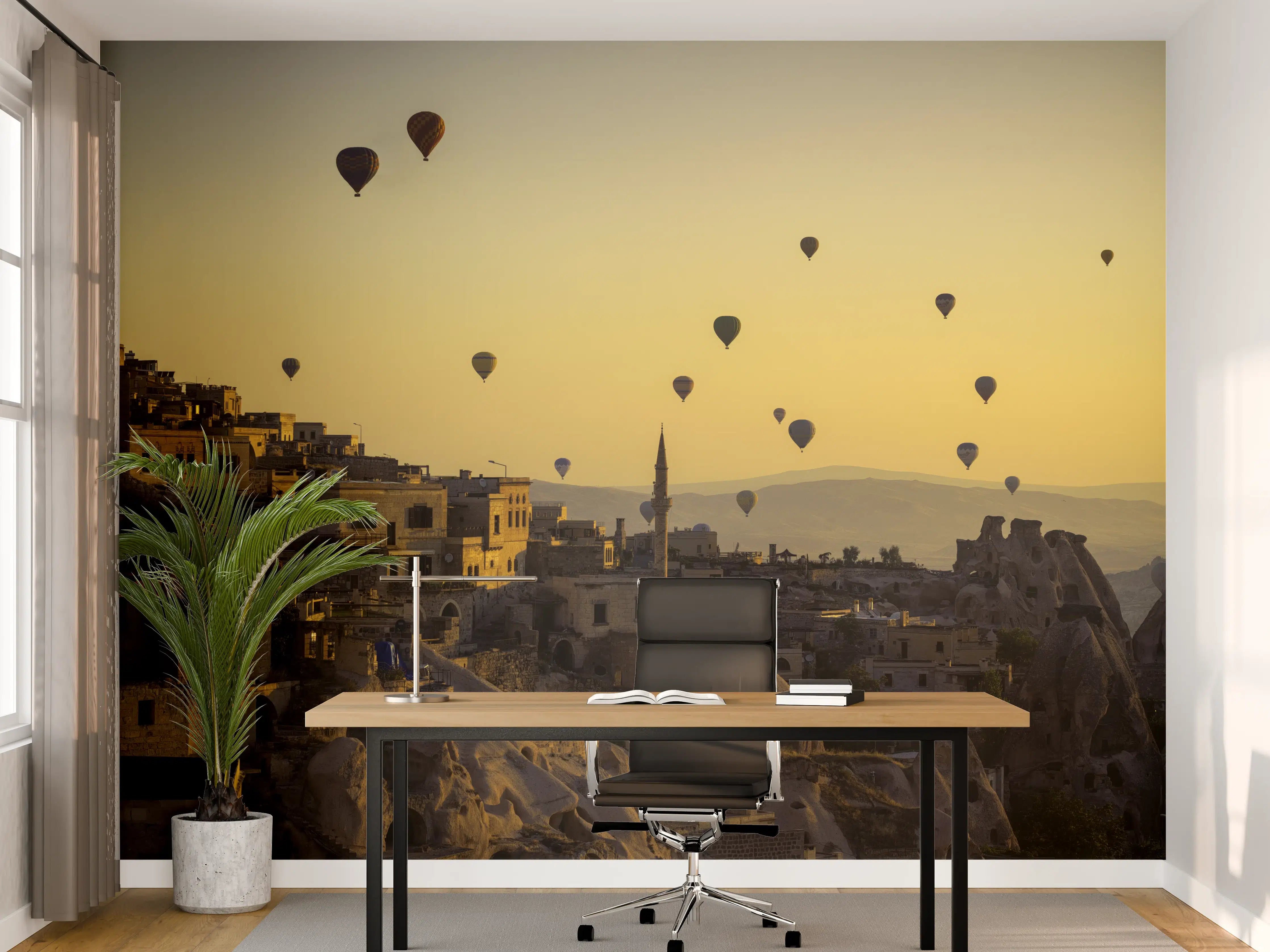 Büro Wandgestaltung - Sonnenuntergang - Kappadokien, Türkei