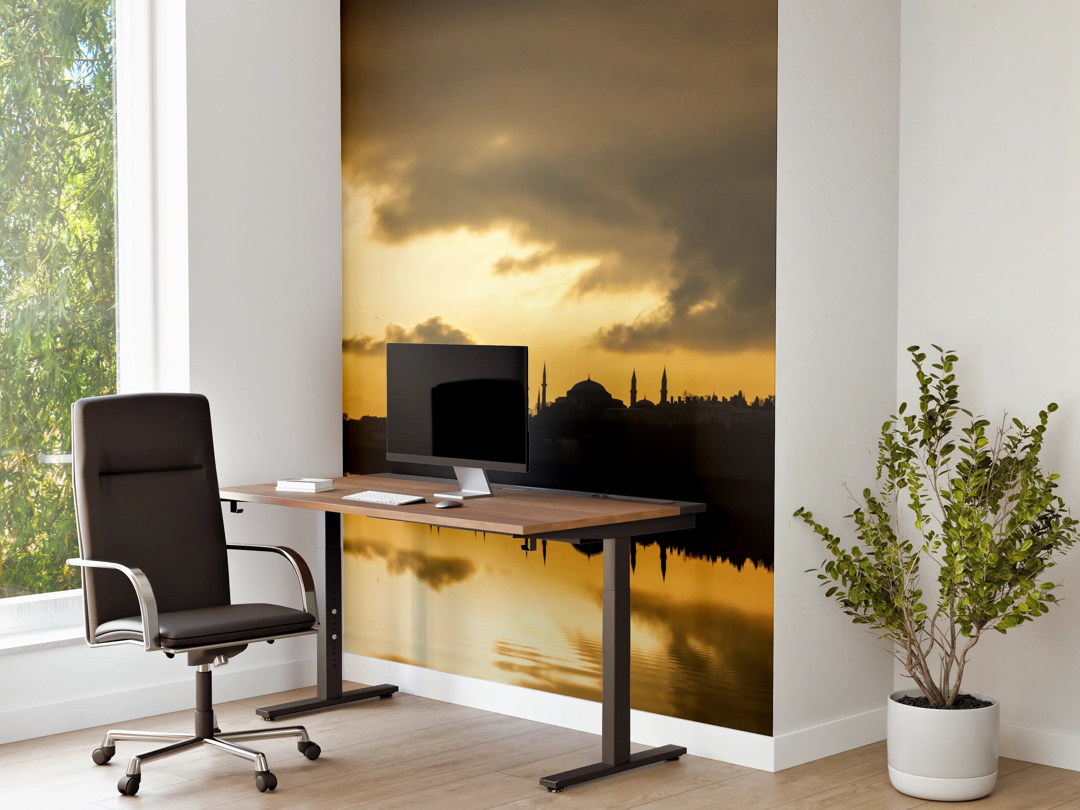 Büro Wandgestaltung - Sonnenuntergang Istanbul - Kiz kulesi