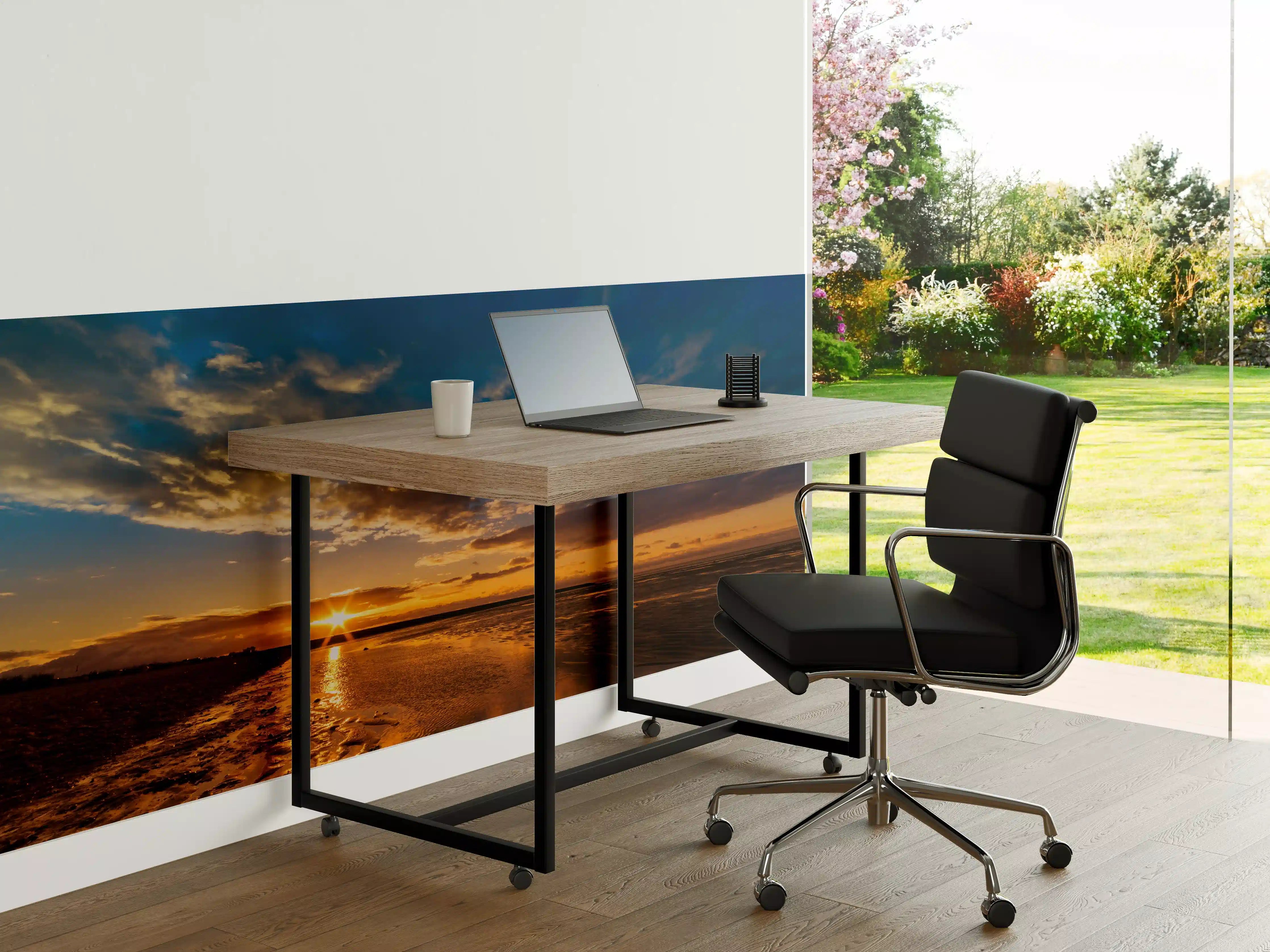 Büro Wandgestaltung - Sonnenuntergang an der Nordsee