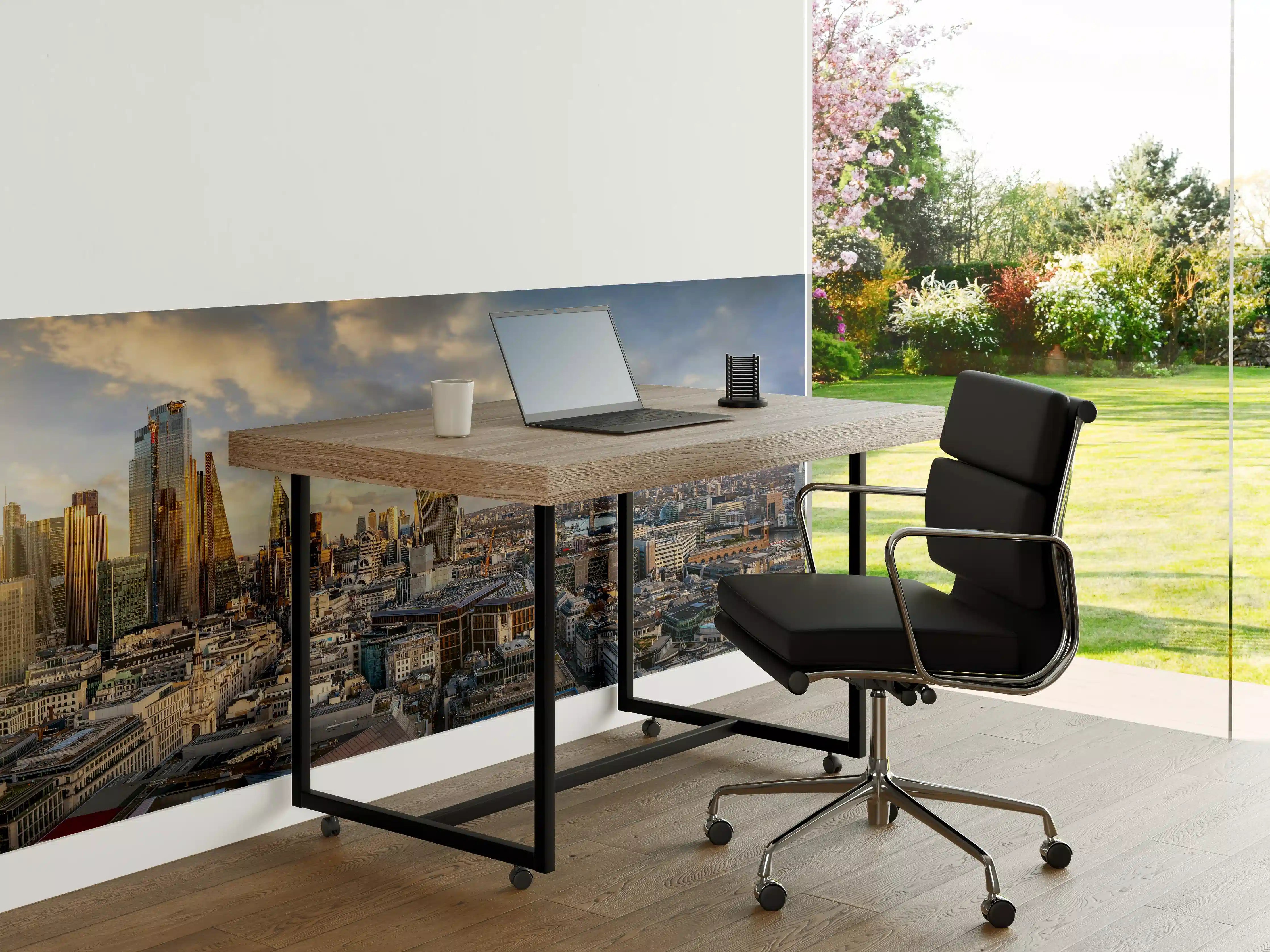 Büro Wandgestaltung - Sonnenuntergang hinter Londoner Skyline