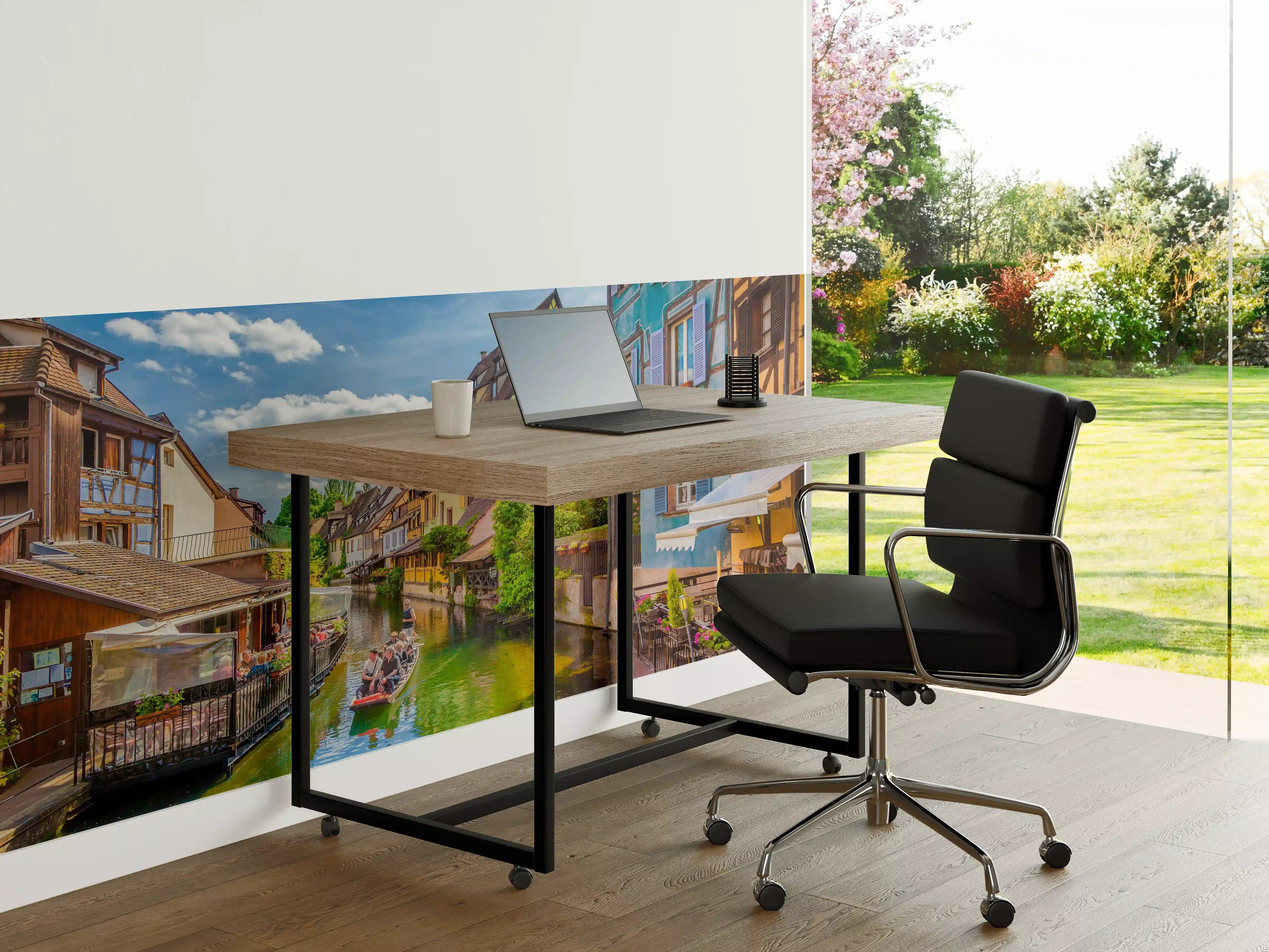 Büro Wandgestaltung - Sonnige Bootstour Colmar