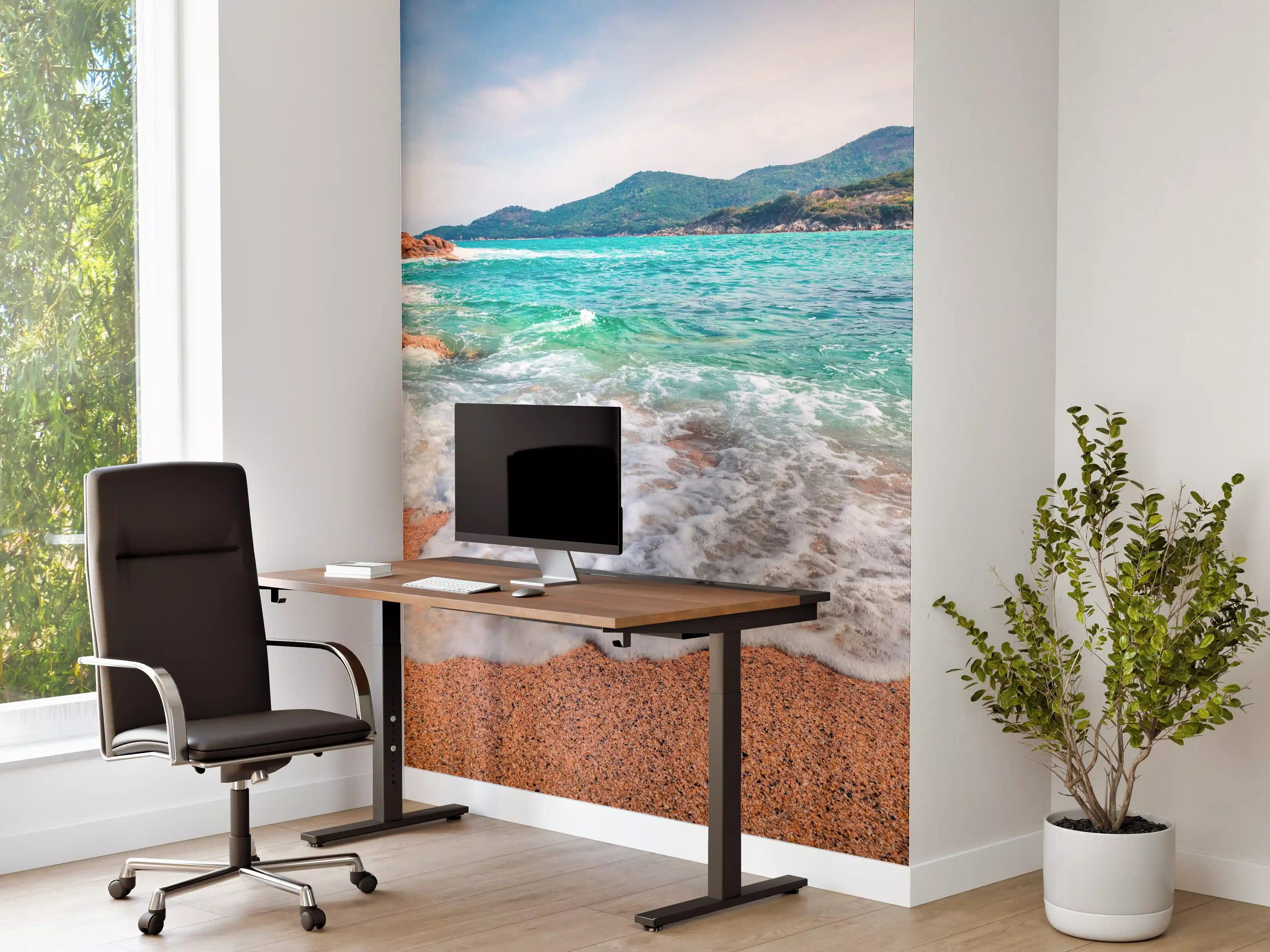 Büro Wandgestaltung - Sonnige Meereslandschaft in der Ägäis