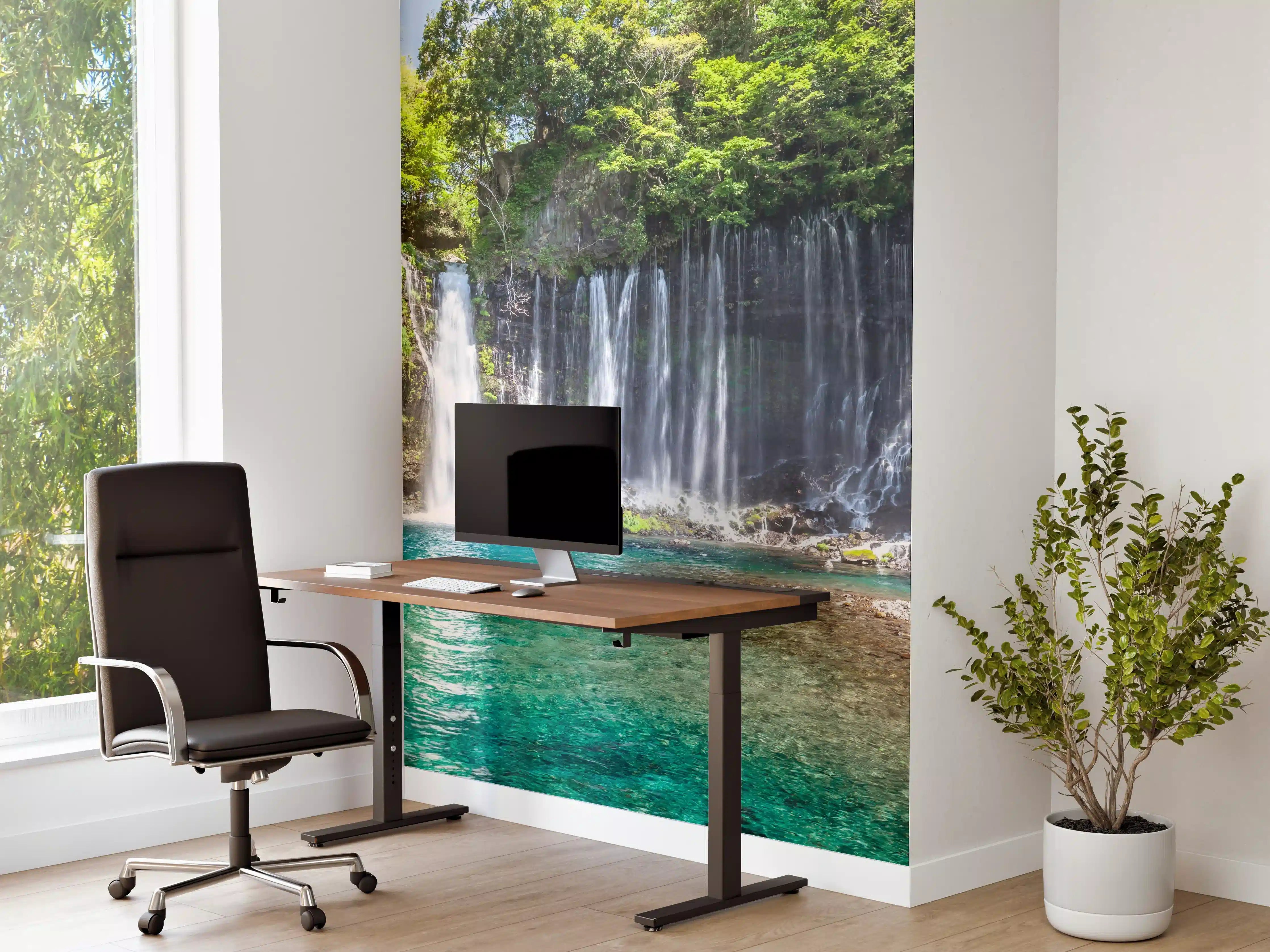 Büro Wandgestaltung - Sonniger Shiraito-Wasserfall