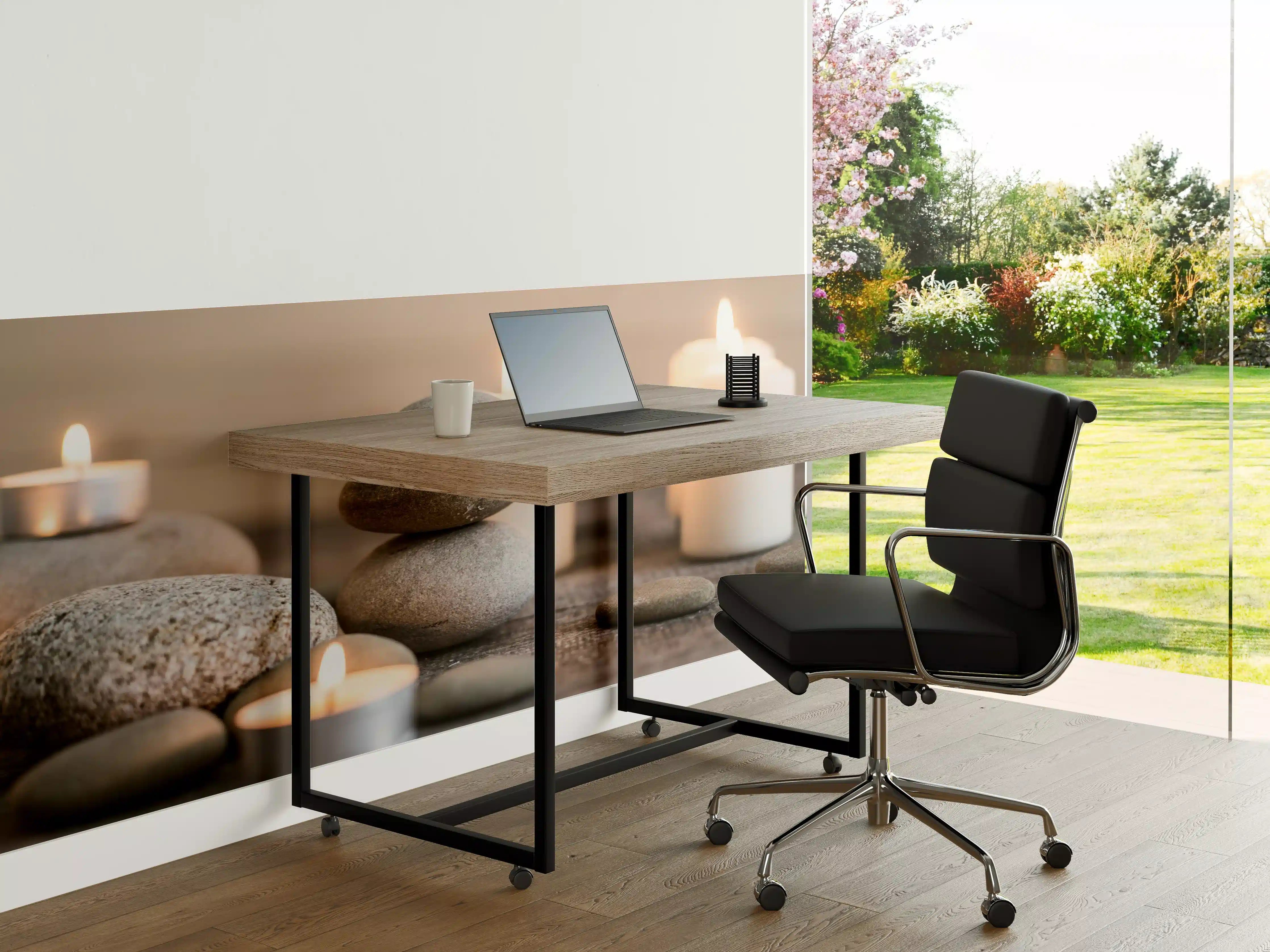 Büro Wandgestaltung - Spa-Stillleben mit Kerzen 