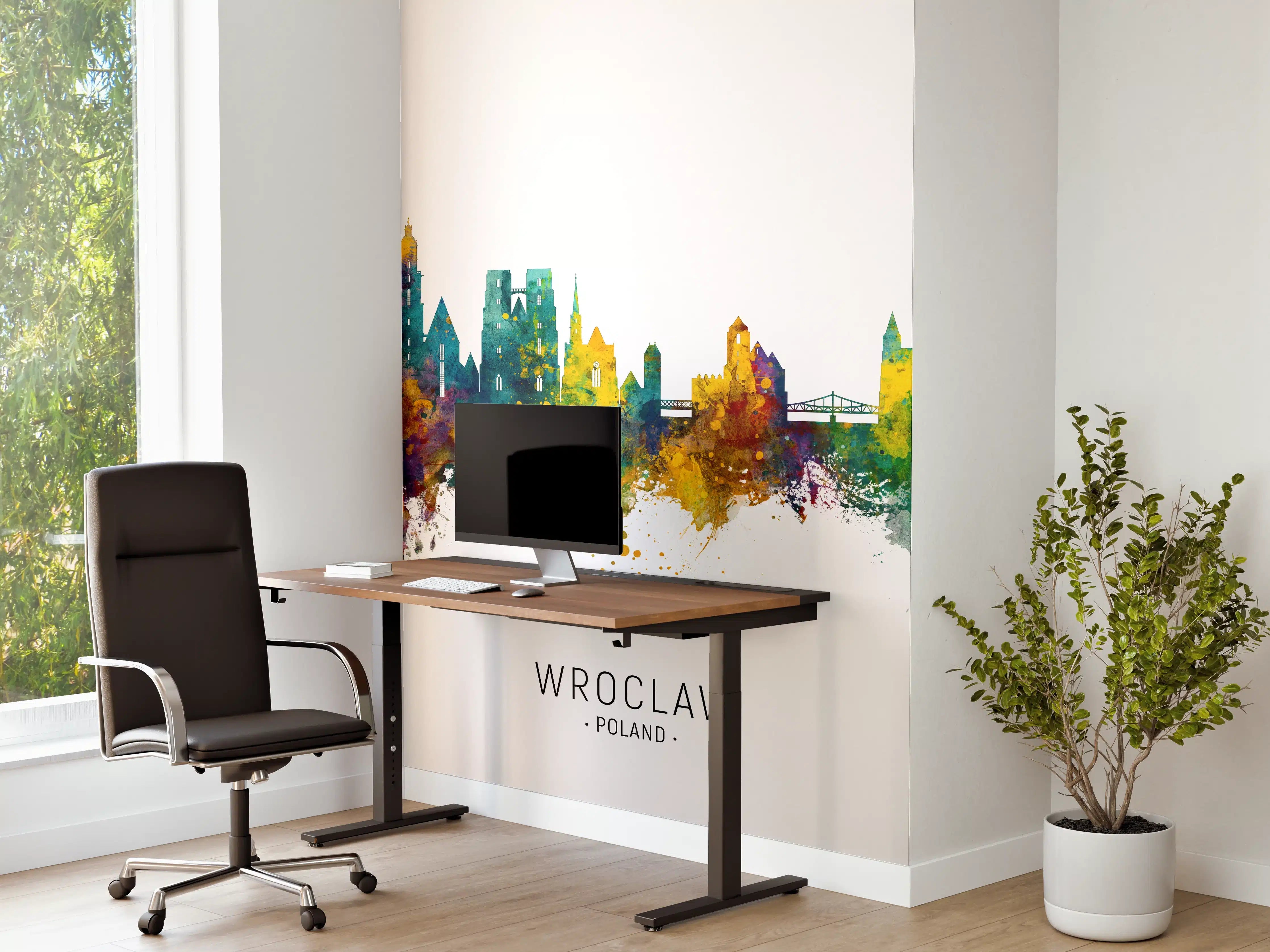 Büro Wandgestaltung - Stadtbild - Wroclaw, Polen 