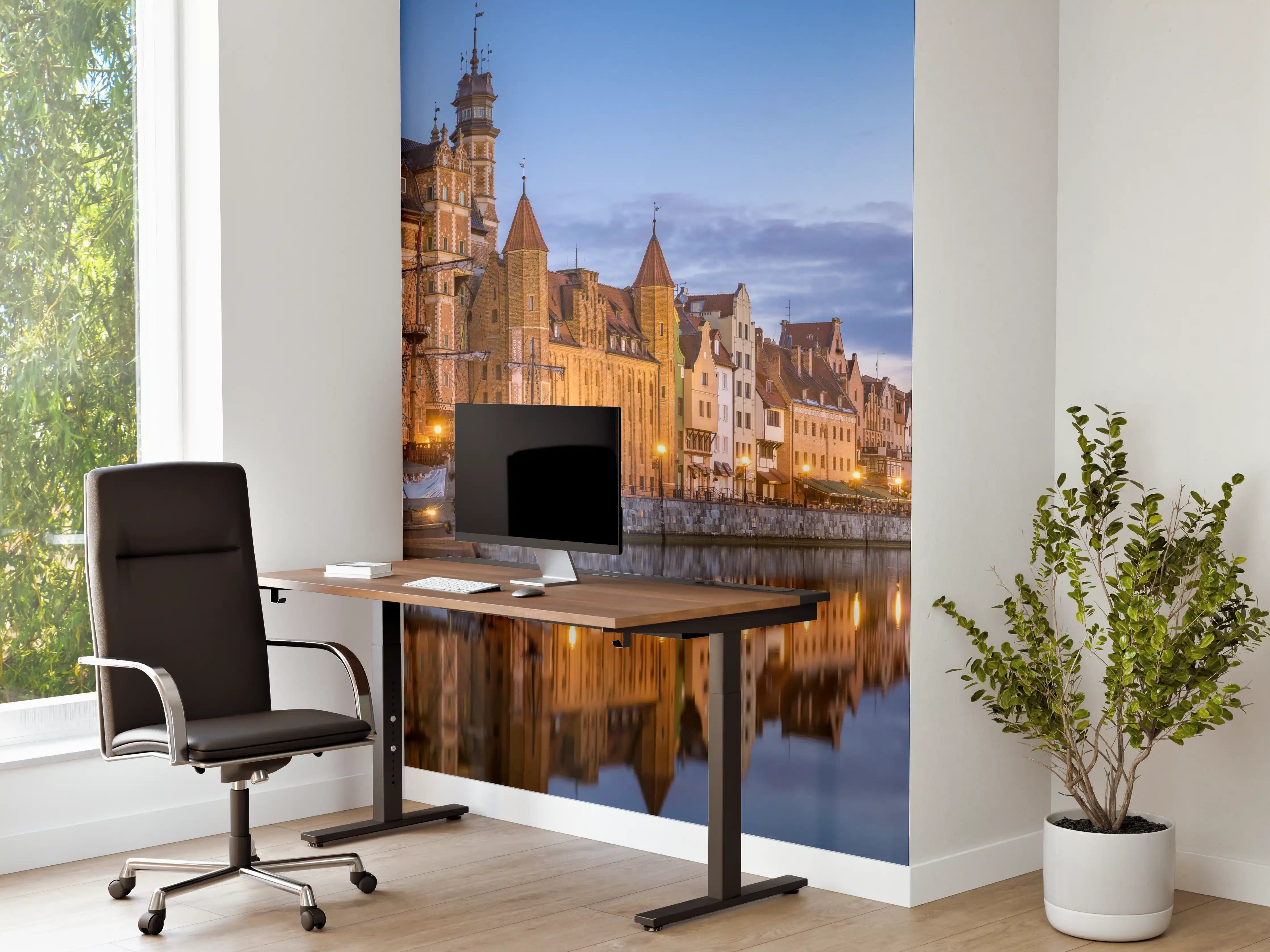 Büro Wandgestaltung - Stadtbild von Gdansk in Polen